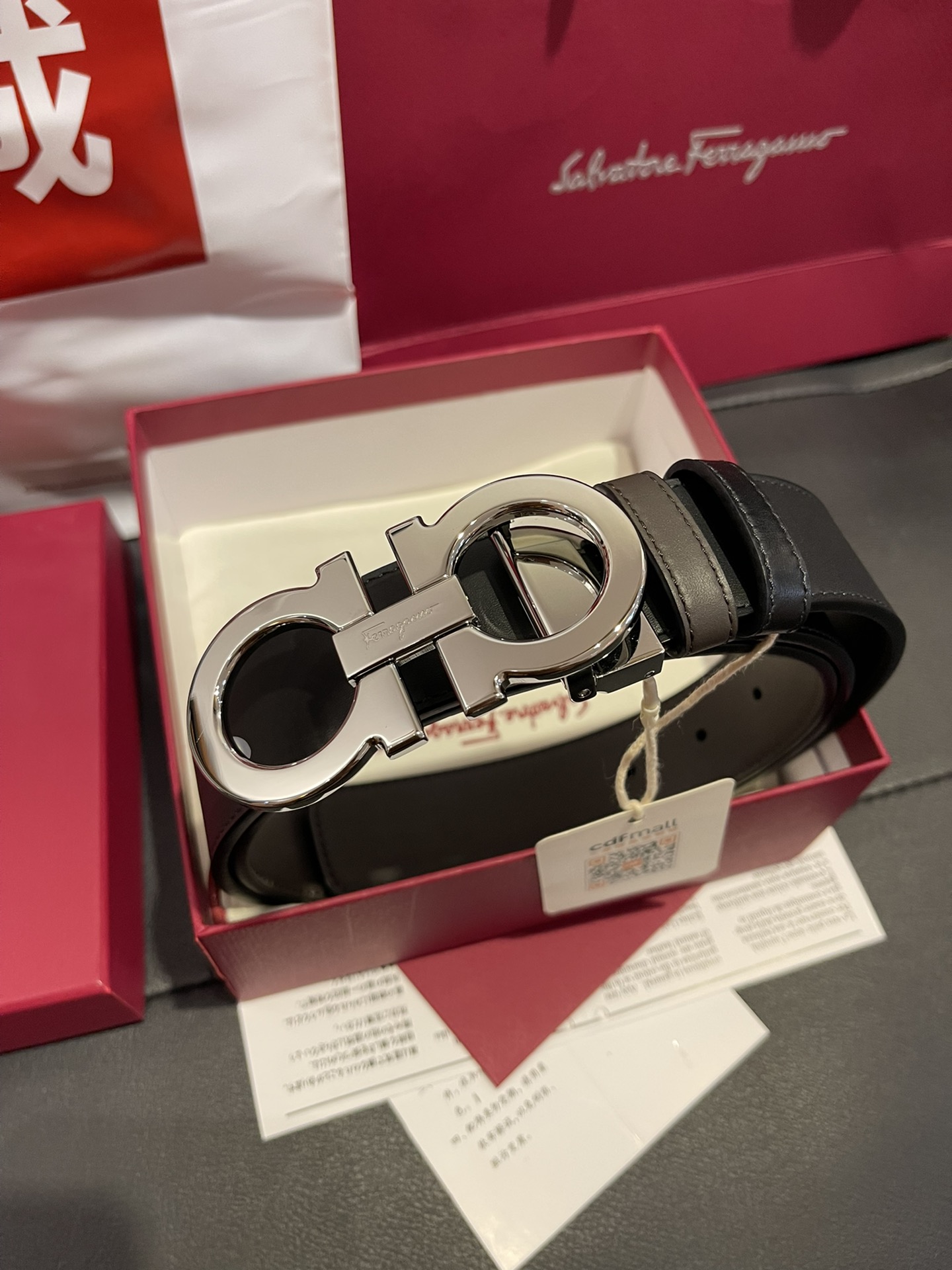 FERRAGAMO Belt 002 22PJ081 3.5cm