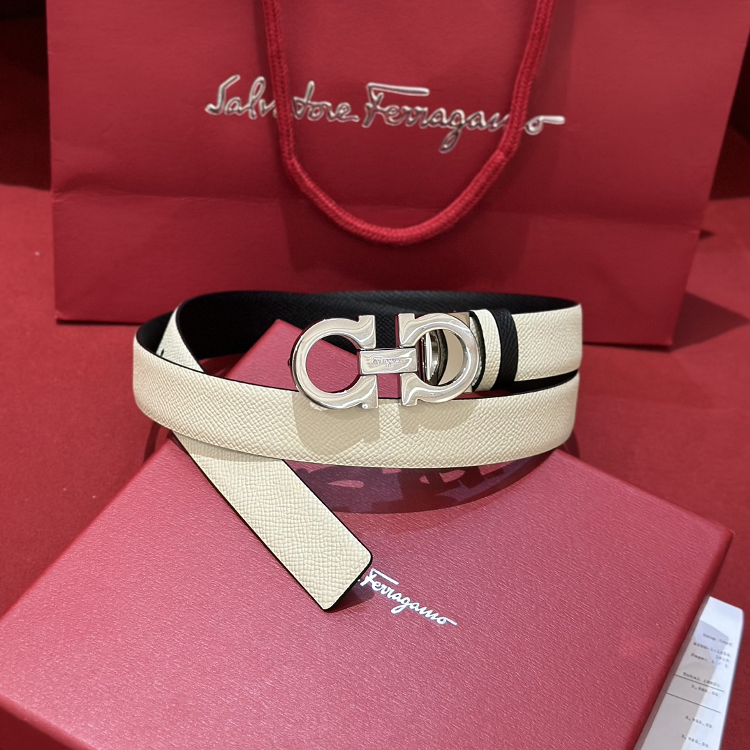 FERRAGAMO Belt 004 22PJ081 2.5cm