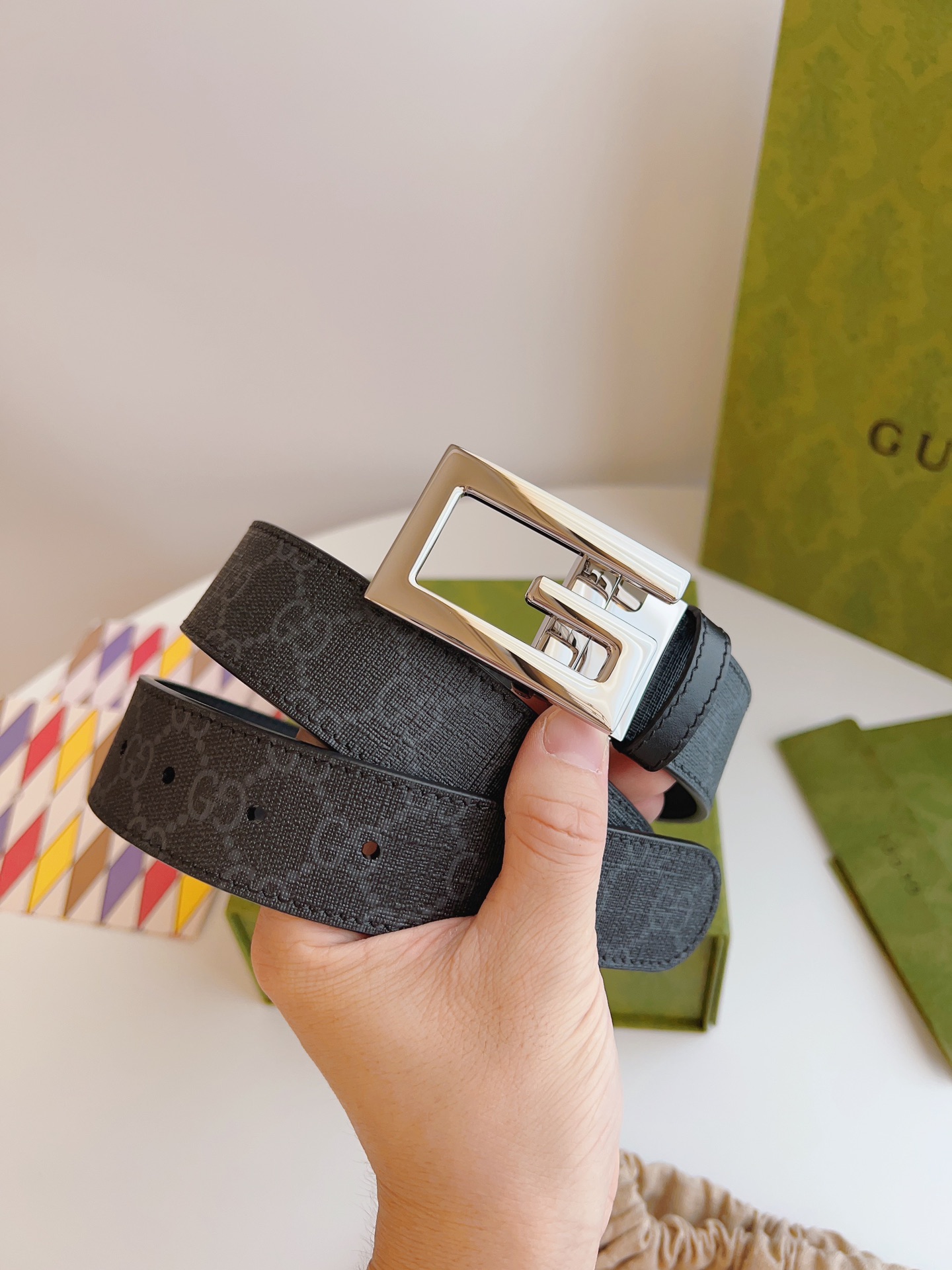 GUCCI Belt 015 22PJ071 3.5cm
