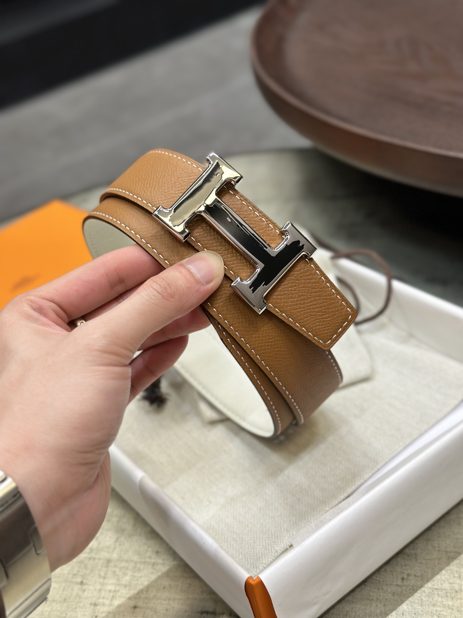 Hermes Belt 018 22PJ081 3.2cm