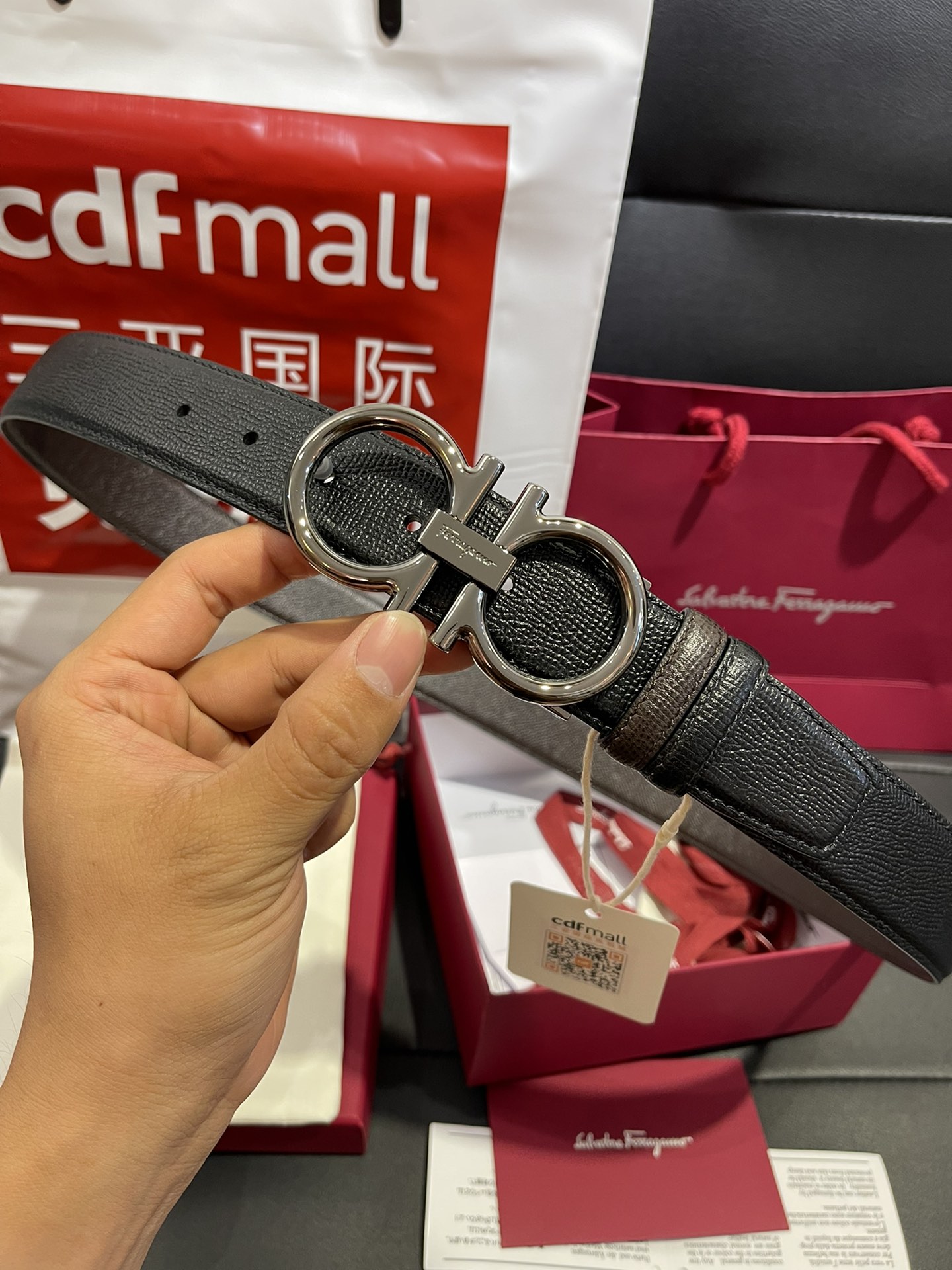 FERRAGAMO Belt 002 22PJ081 3.5cm