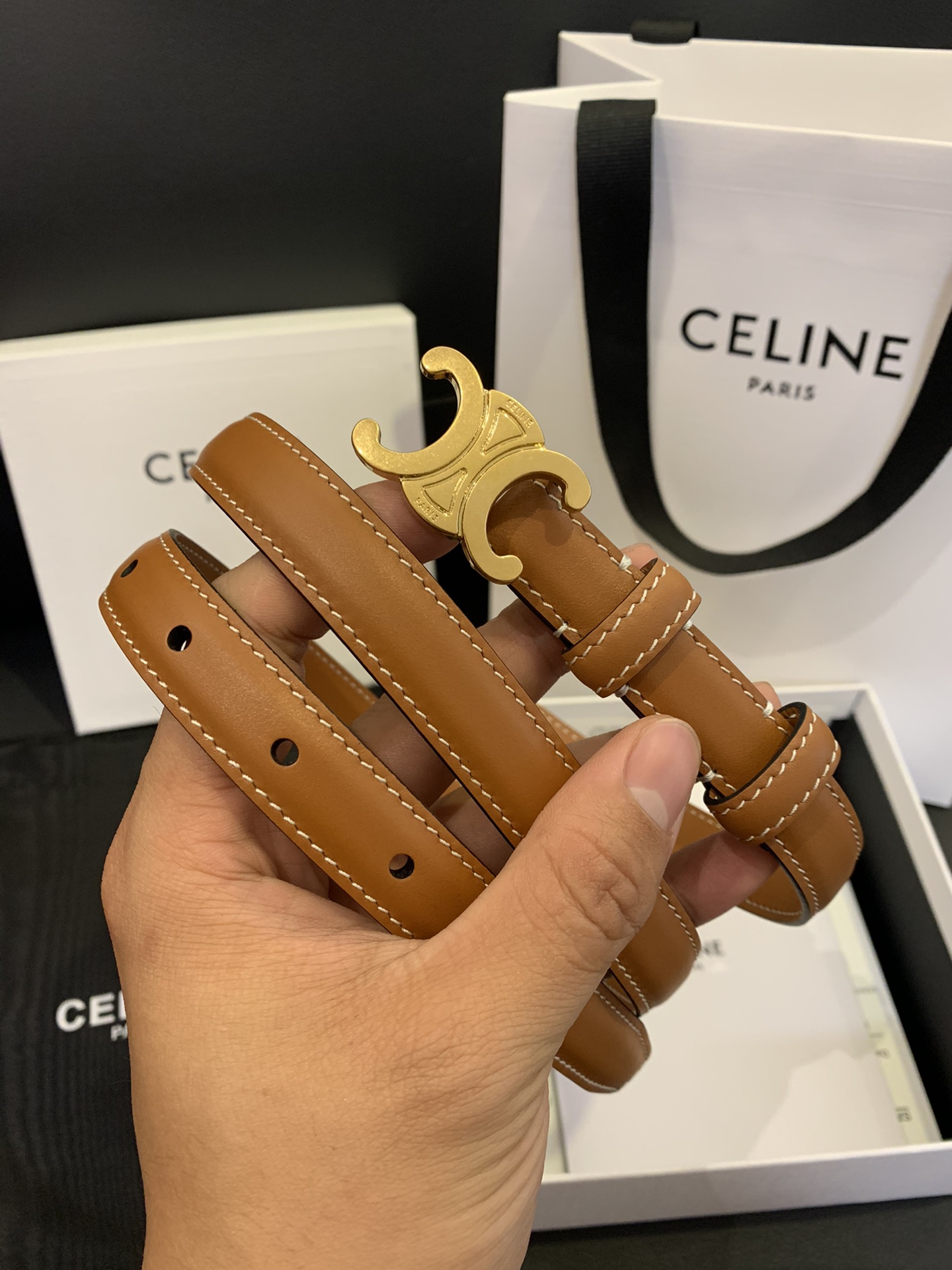 Celine Belt 005 22PJ061 1.8cm