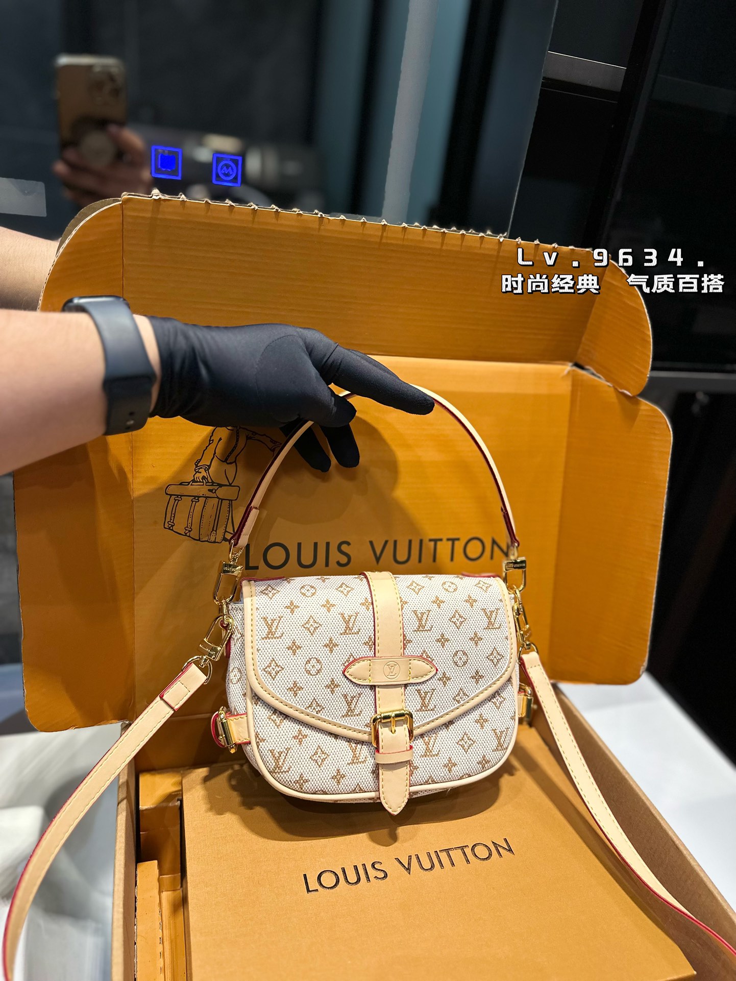 LV Saumur BB Bag 092 DB041 20cm