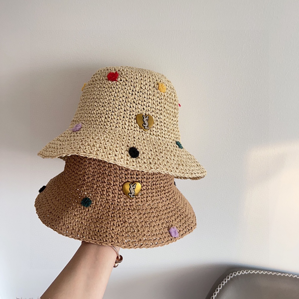Saint Laurent Hat Woven Bucket Hat Accessories