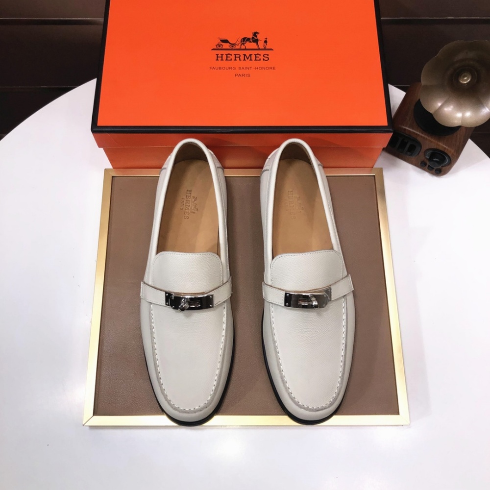 Hermes Shoes Leather Shoes Cowhide