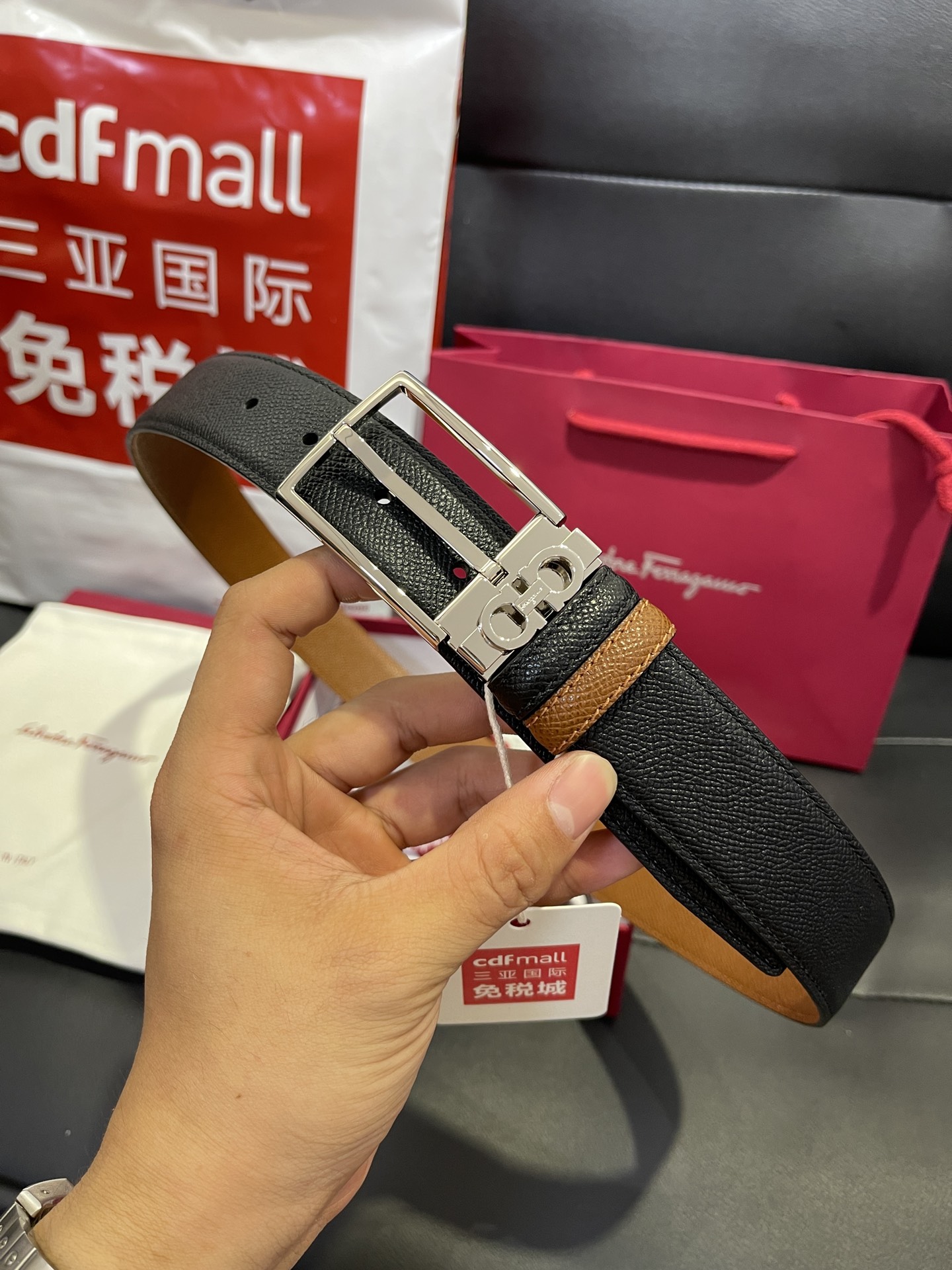 FERRAGAMO Belt 001 22PJ081 3.5cm