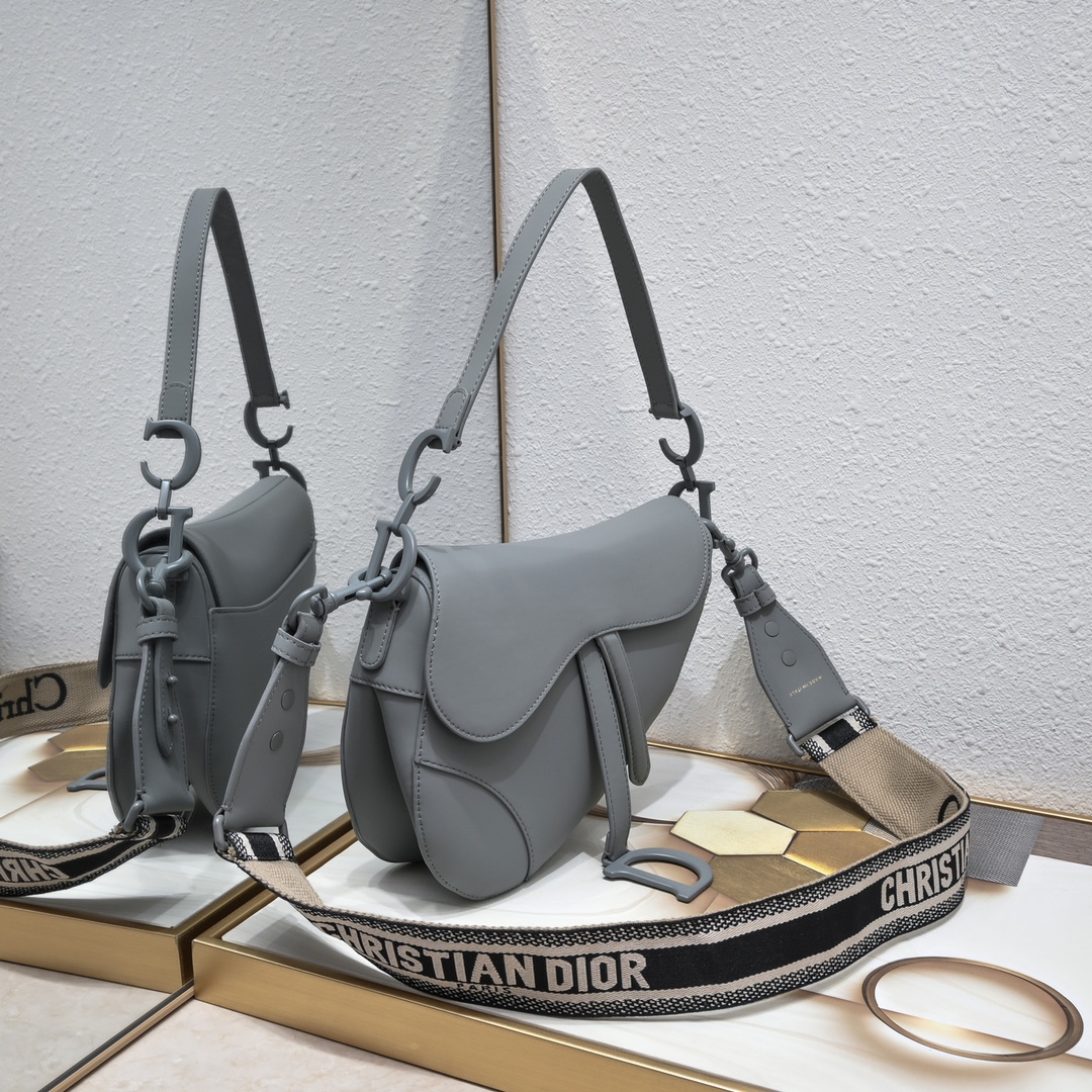Saddle Bag Gray Matte 6680 XB012 25.5cm
