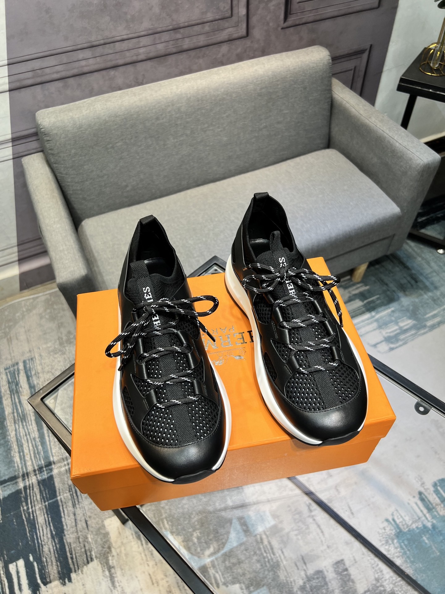 Hermes Shoes Casual Shoes TPU Cowhide