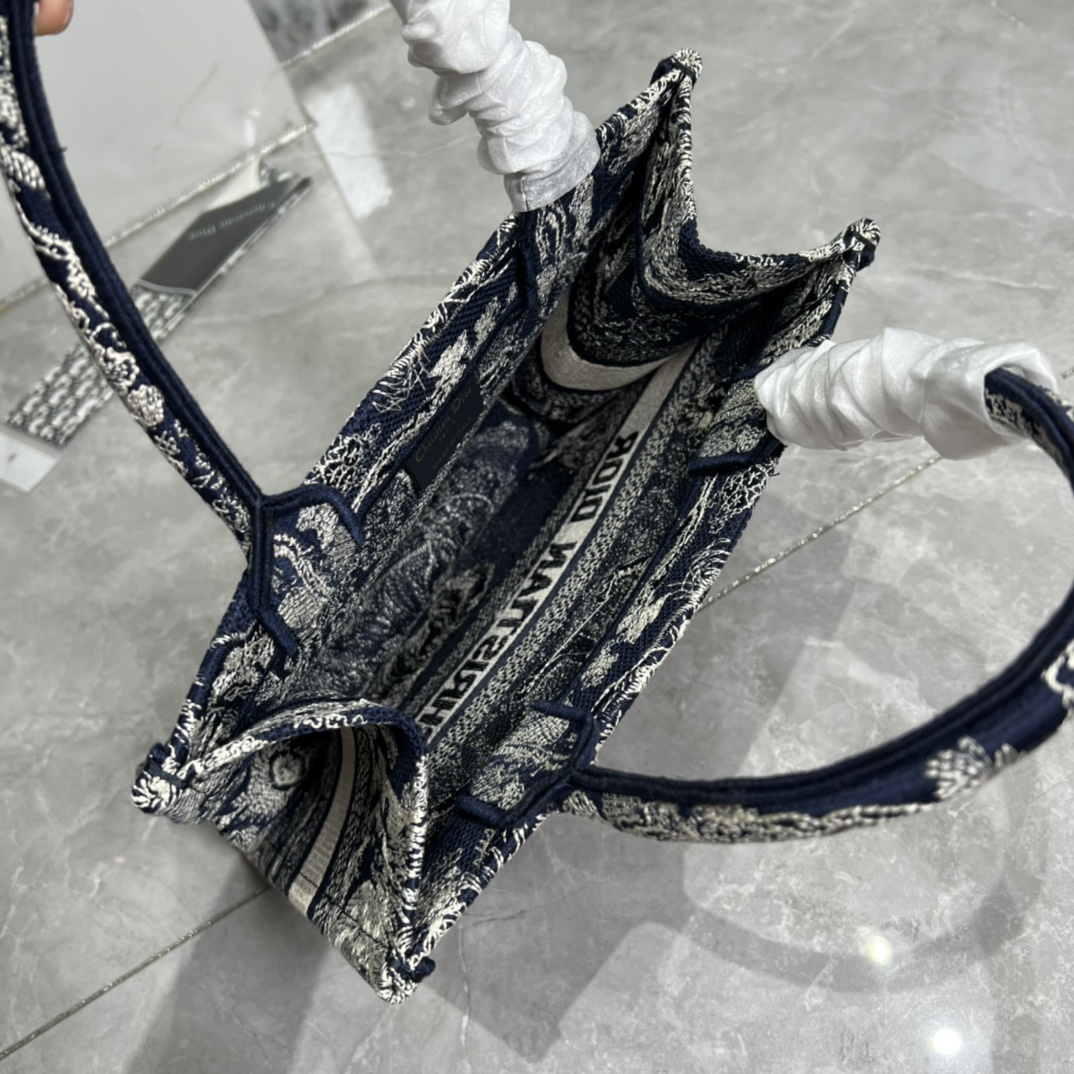 10A + top quality Small Dior Book Tote 0175 XB012 26cm