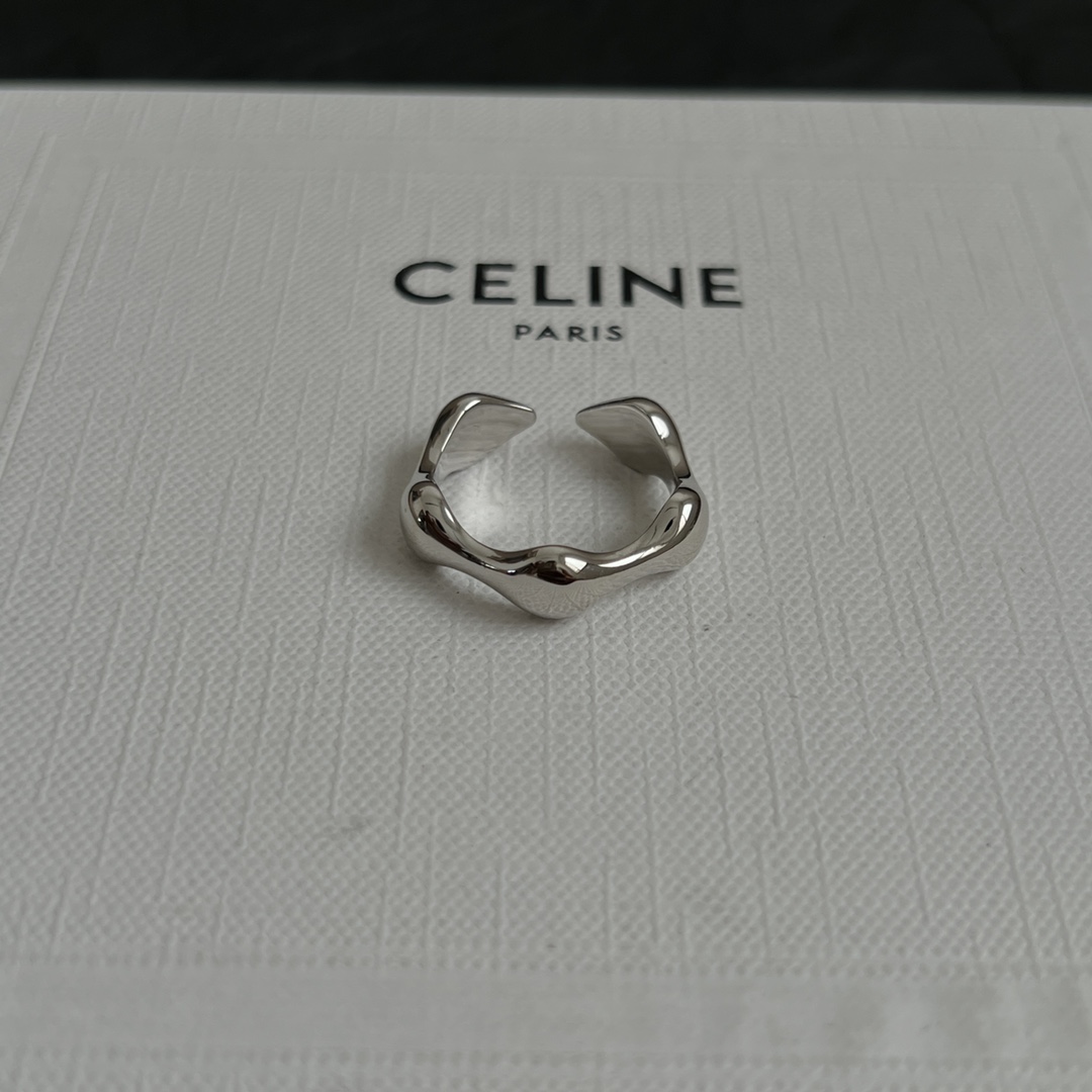 Celine Jewelry Rings Open Wave Design