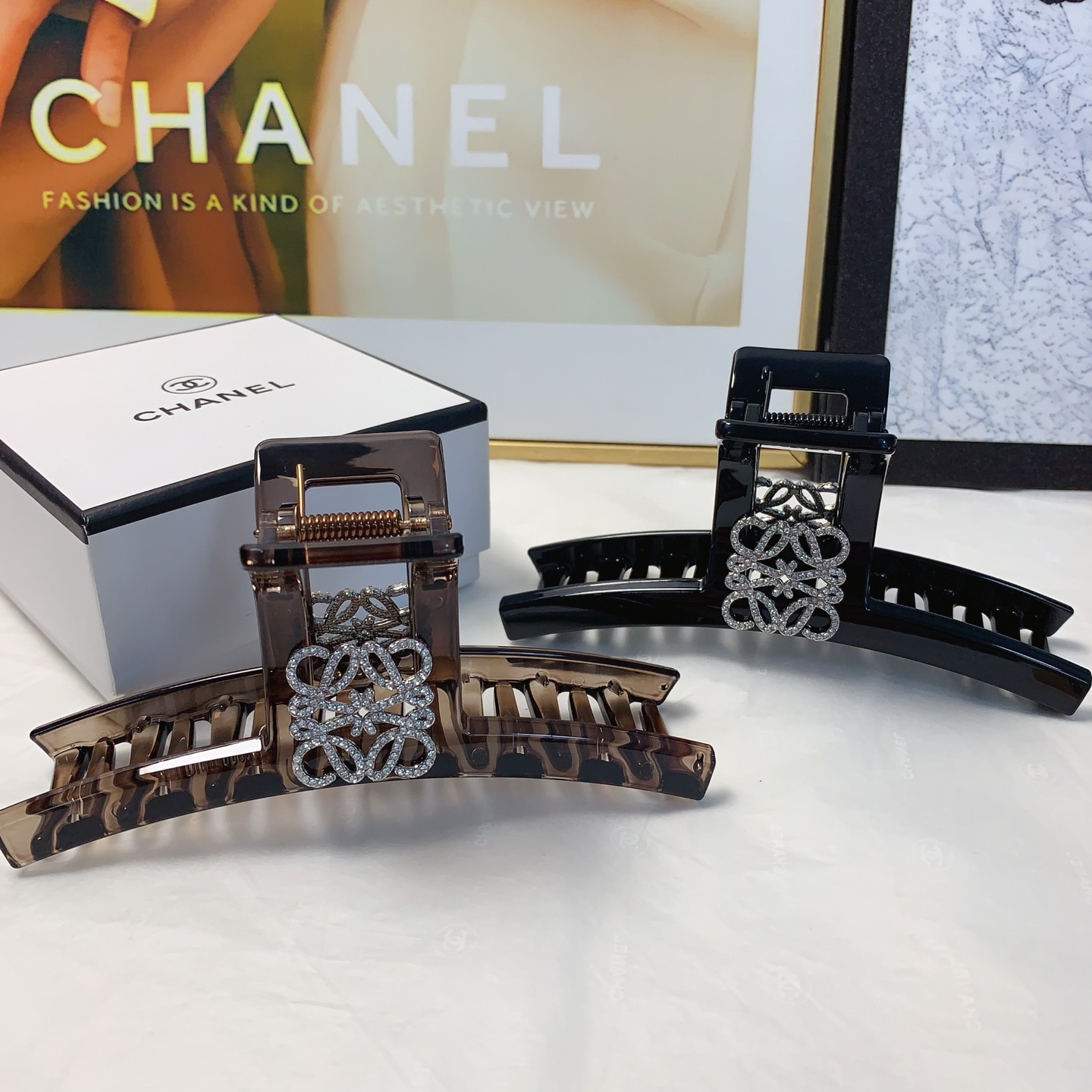 Loewe Jewelry Hairpin Hollow Logo Clip