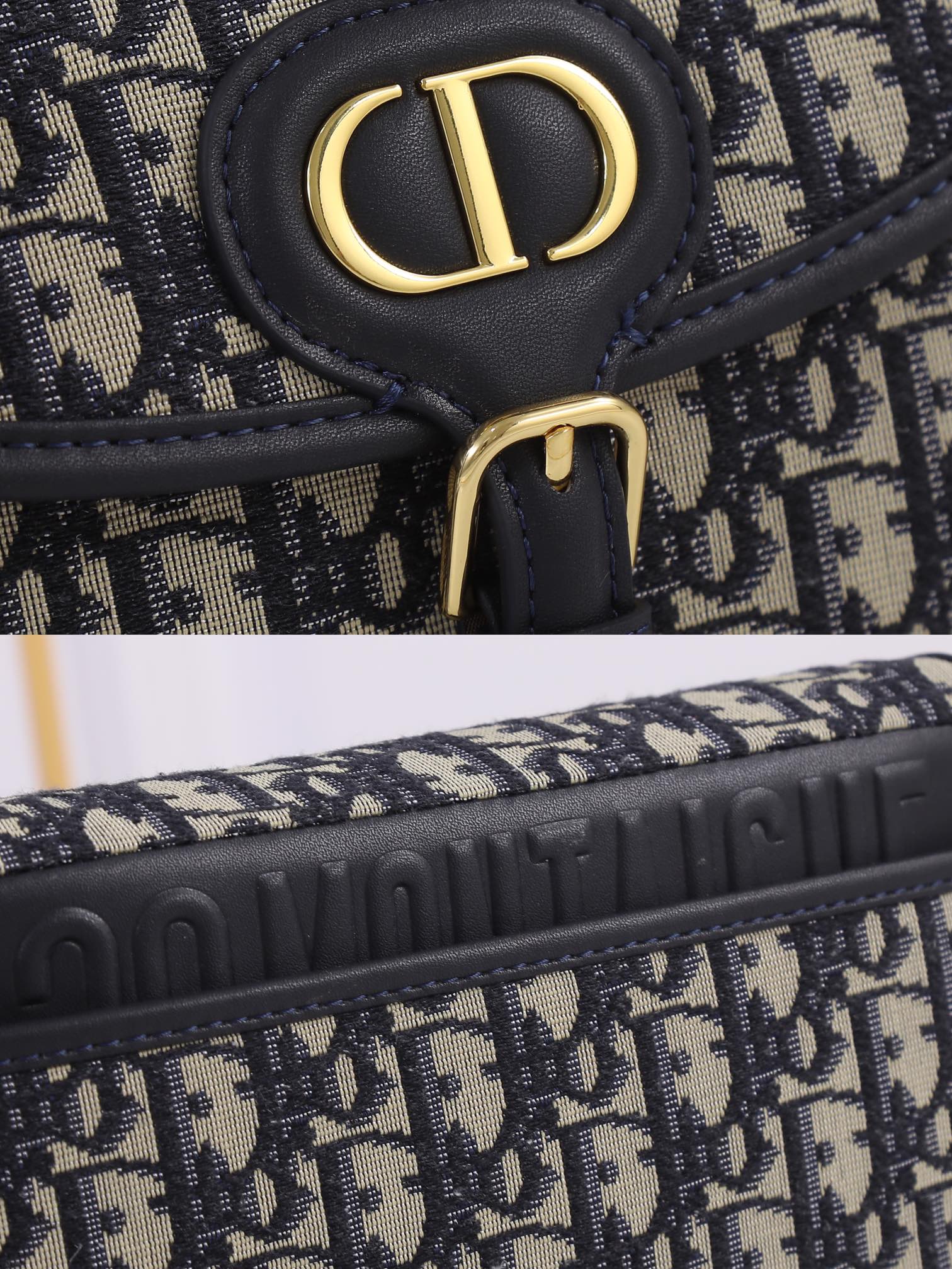 Medium Dior Bobby bag Blue print CD-2011 XB081 22cm