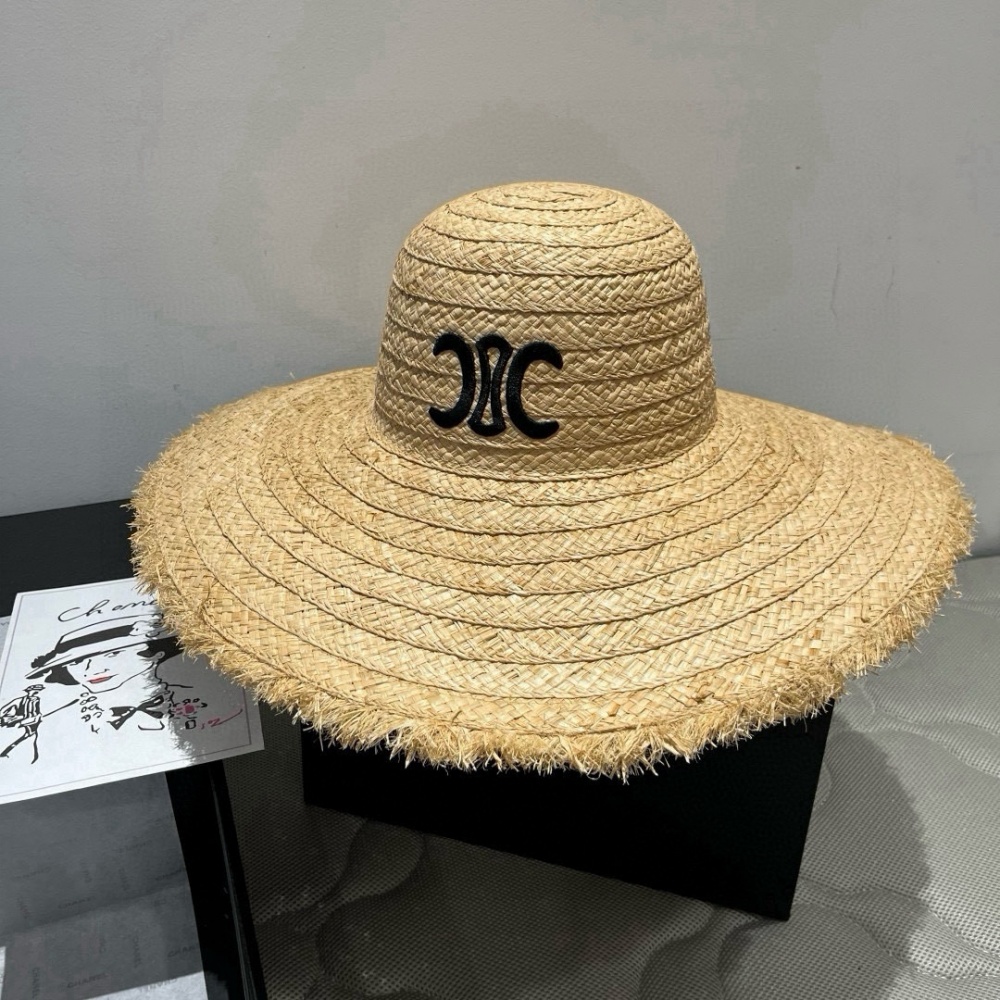 Celine Hat Raffia Straw Hat 57cm Accessories