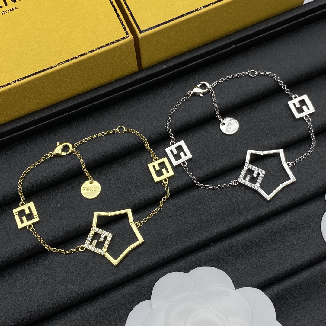 Fendi Jewelry Bracelets Star Hollow Design