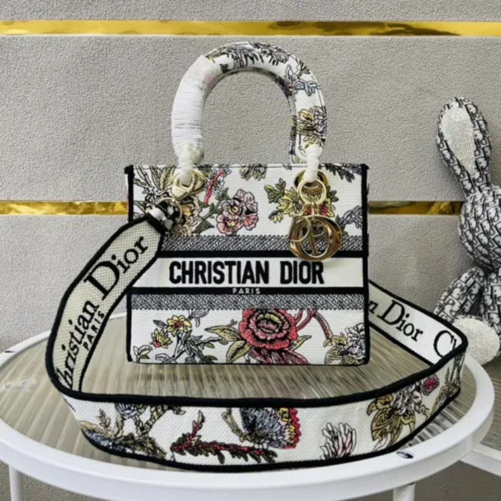 10A + top quality Dior Medium Lady D-Lite Bag 9920 DD003 24cm