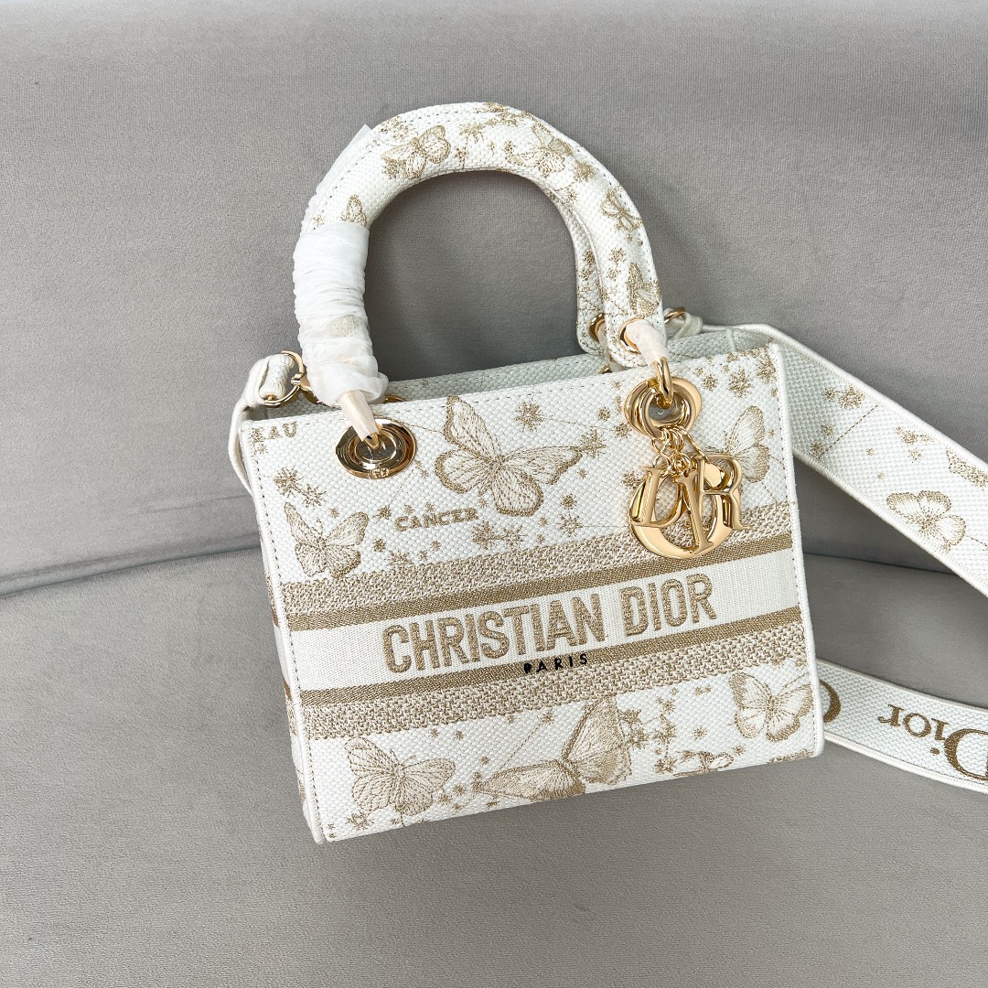 10A + top quality Dior Lady D-Lite Bag 9921 LM082 17cm