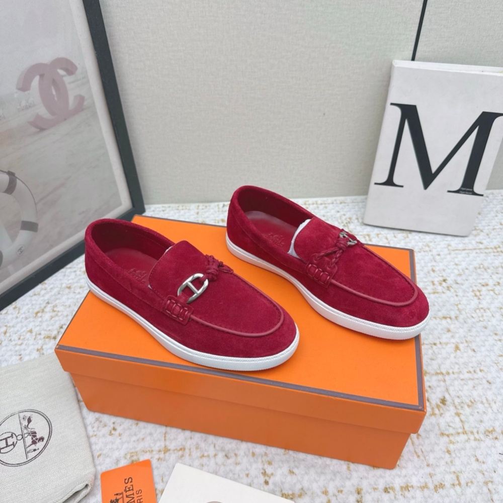 Hermes Shoes Loafers Cowhide