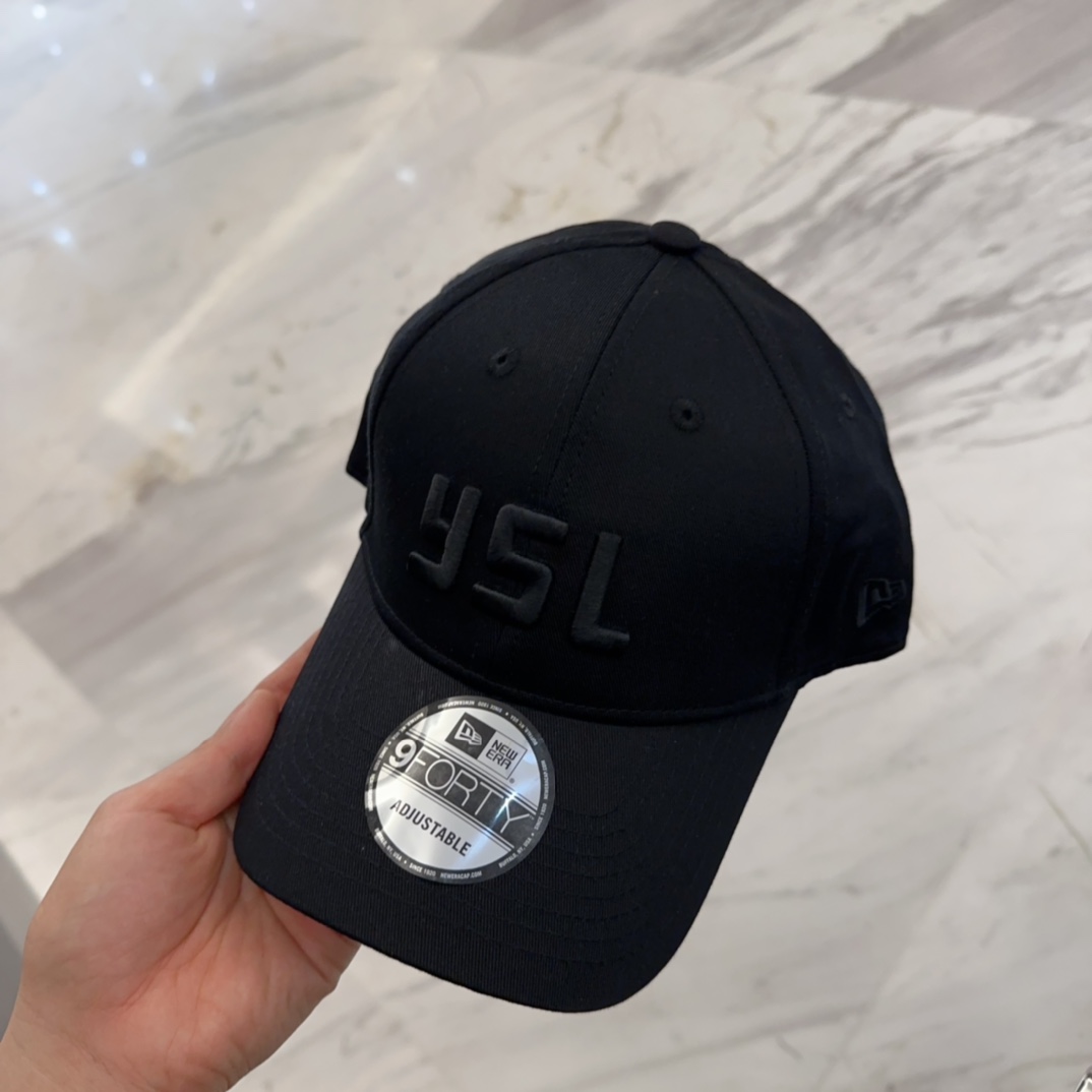 Saint Laurent Hat Lettering Embroidered Baseball Cap Accessories