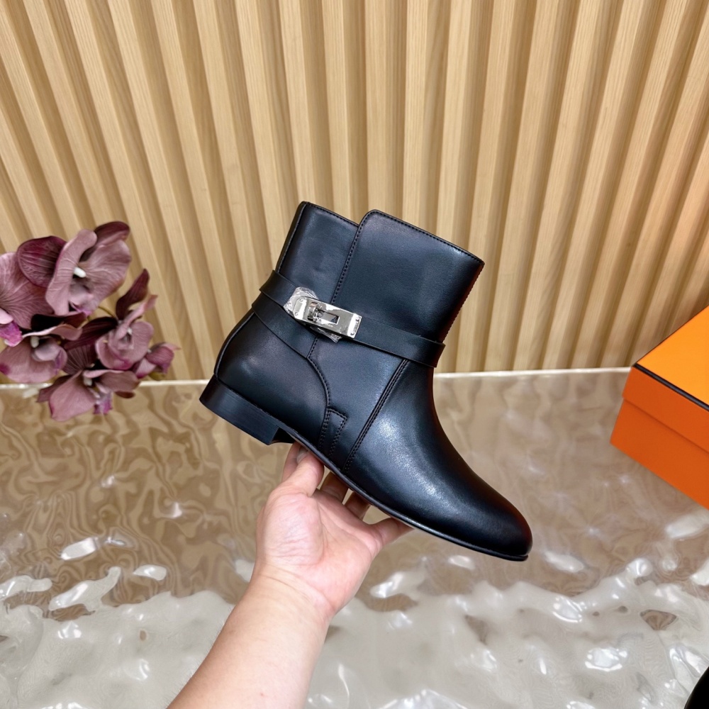 Hermes Shoes Boots Kelly Cowhide