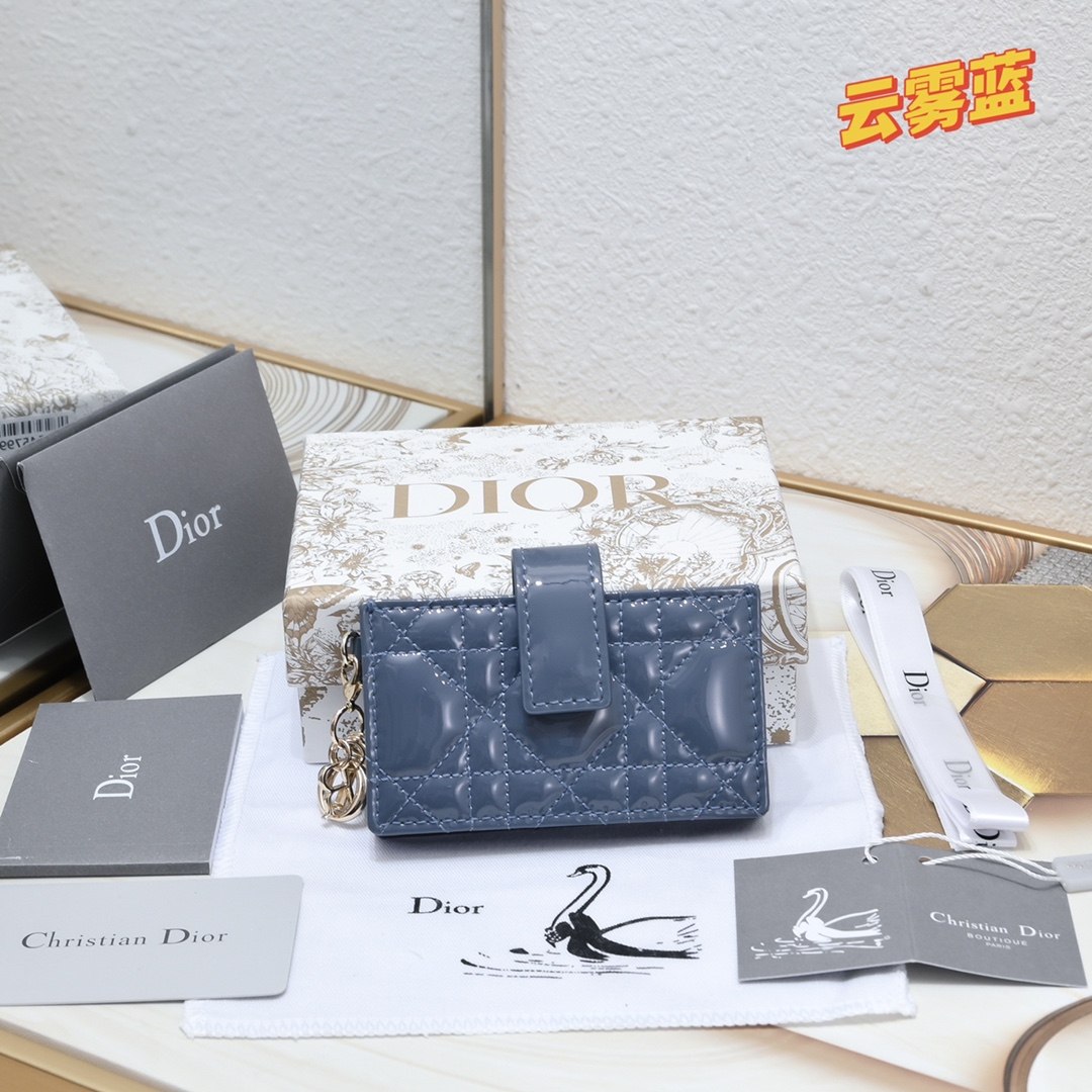 Lady Dior 5-Gusset Card Holder 10A+ top quality S0178 LM091 10.4cm