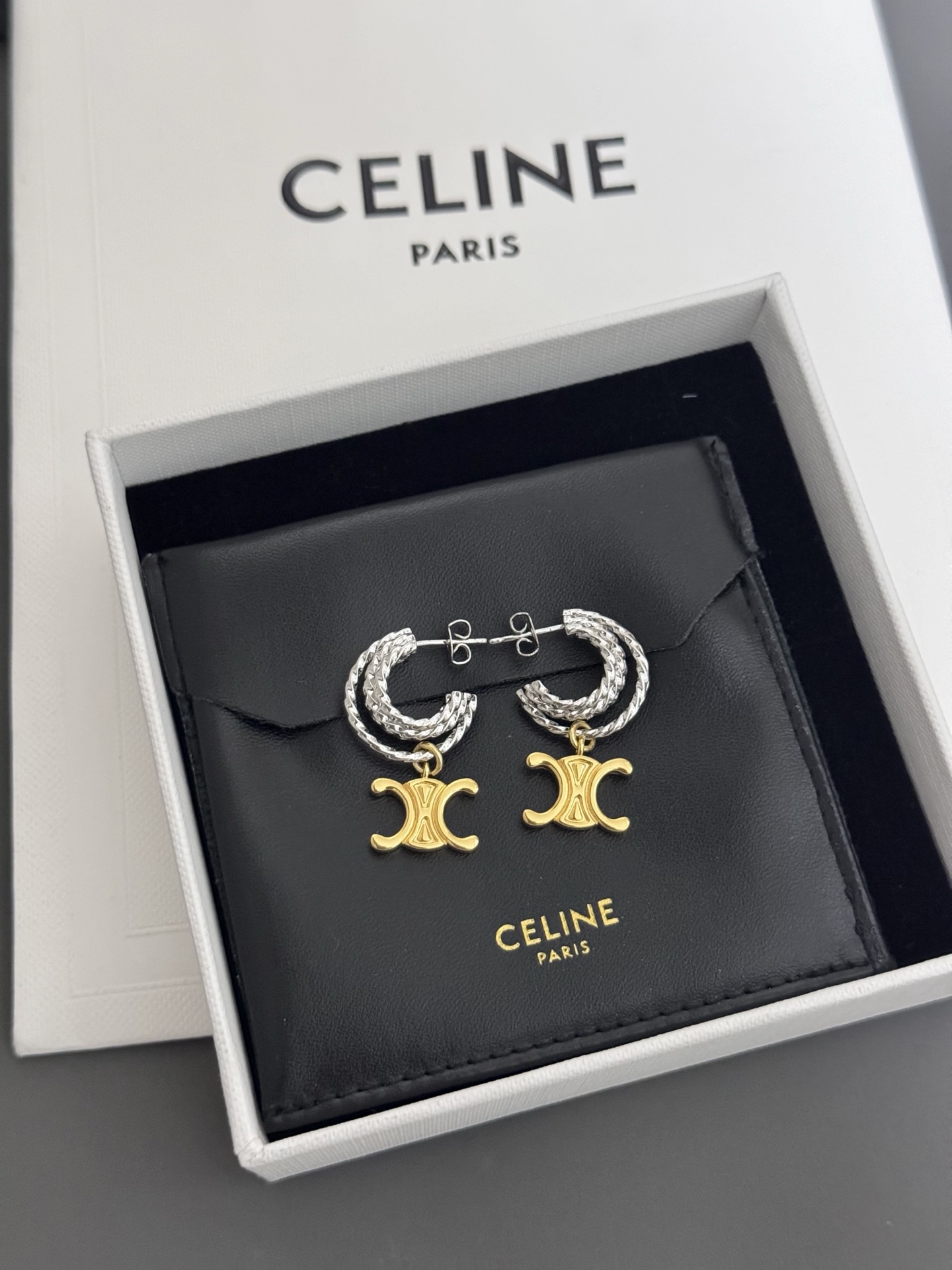Celine Jewelry Earring Two-color Earrings