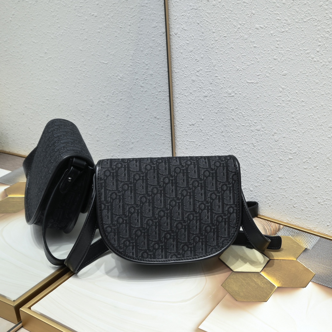 Mini Dior Tears Gallop Bag Black print 1070 XB002 20.5cm