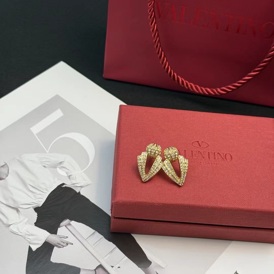 Valentino Jewelry Earring Spherical V-Shaped Earrings