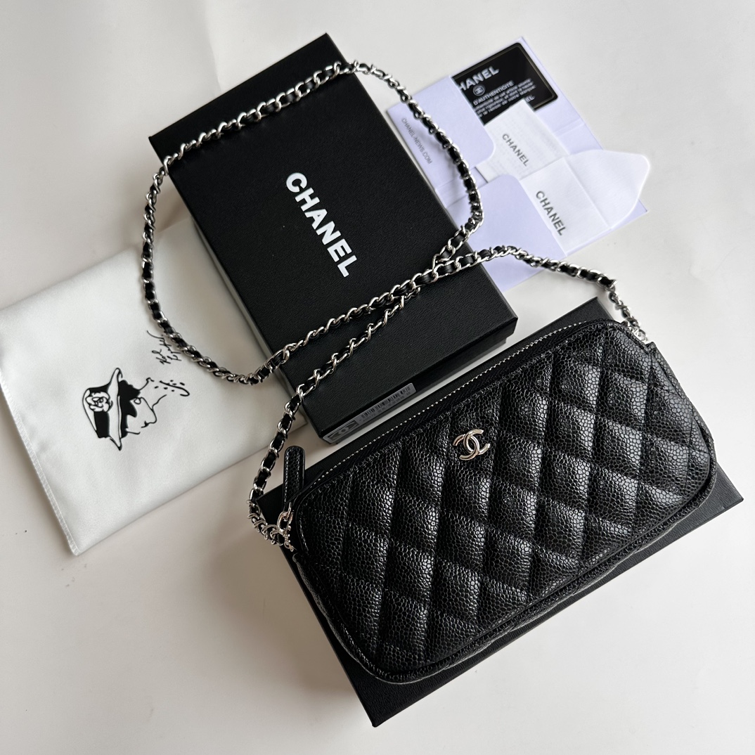 Chanel 50172 Black with silver LM521 20cm