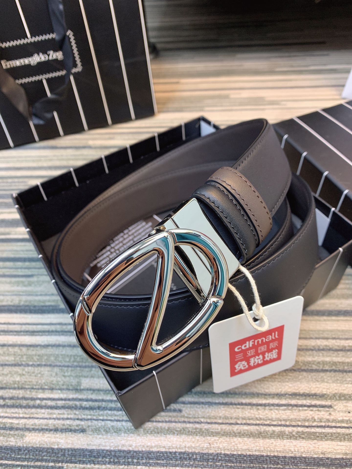 ZEGNA Belt 002 22PJ081 3.5cm