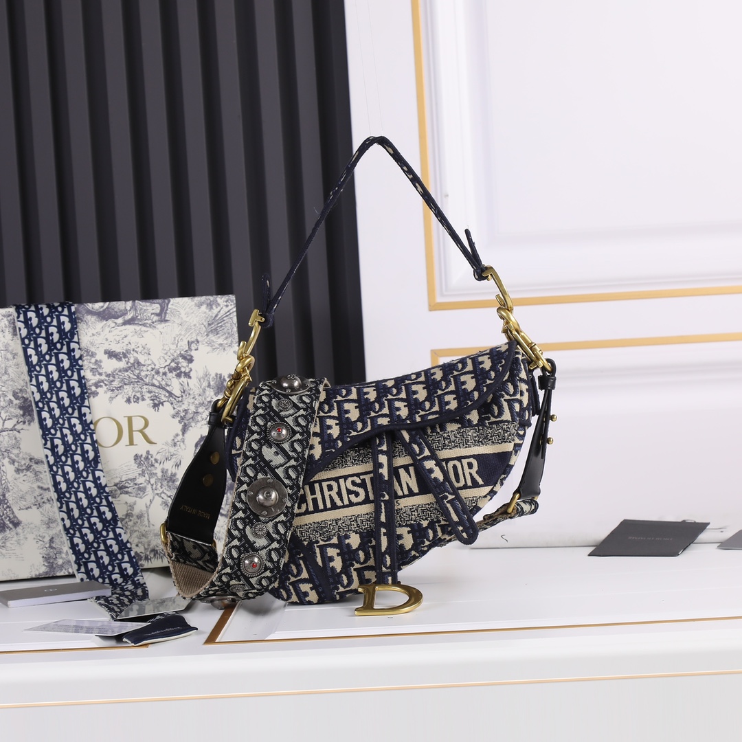 Saddle Bag Blue print CD-5501 XB032 25.5cm 01