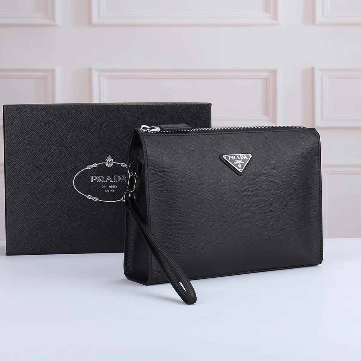 Prada Men Clutch 2030 TS071 24cm