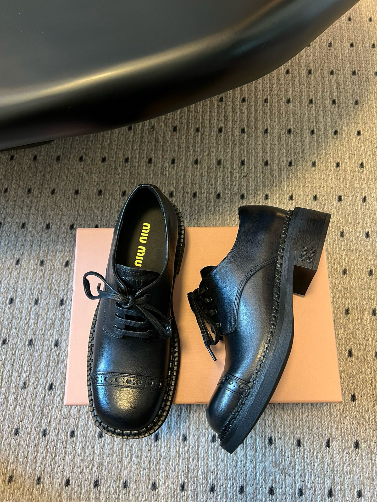 Miu Miu Shoes Loafers Cowhide