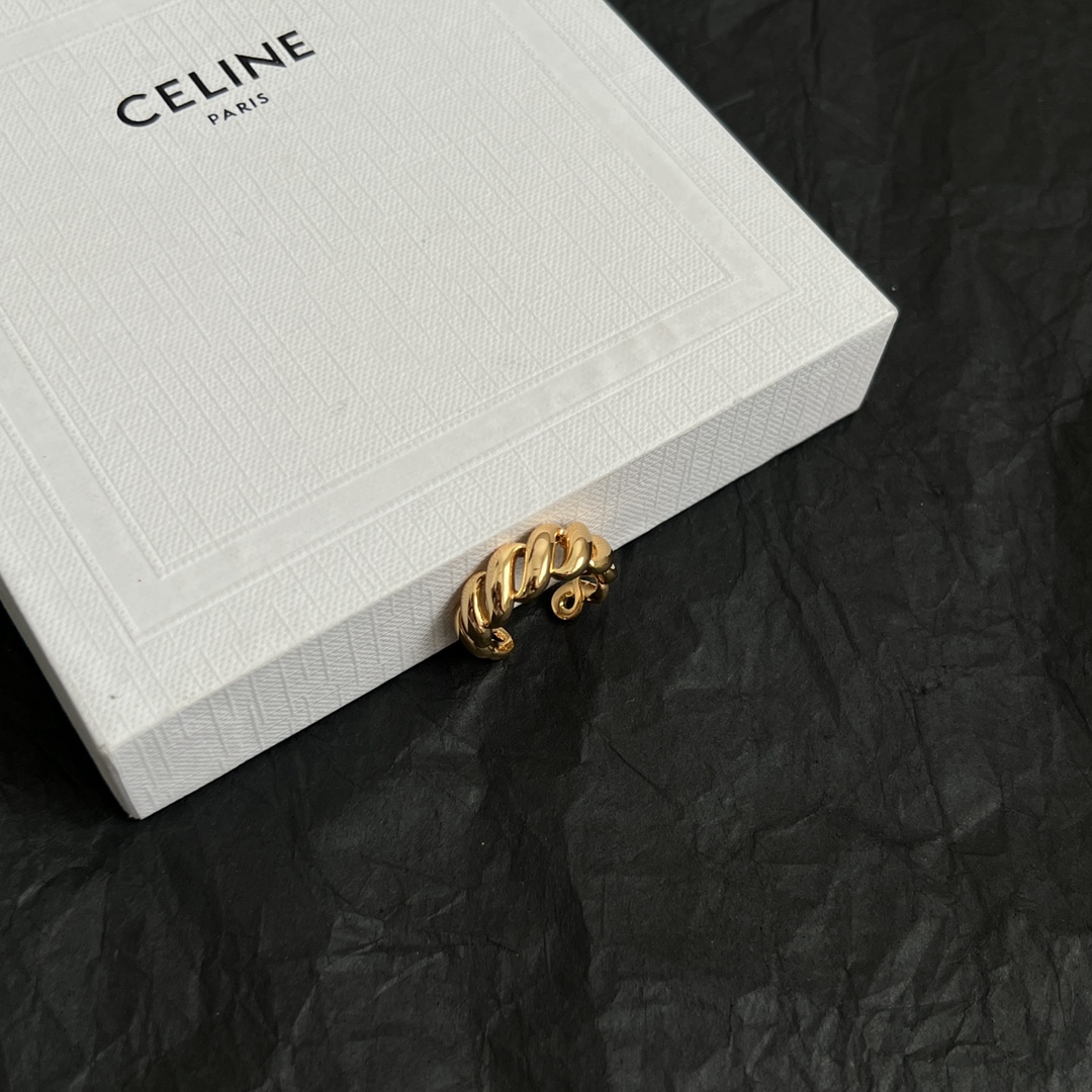 Celine Jewelry Rings Openings with hollow design