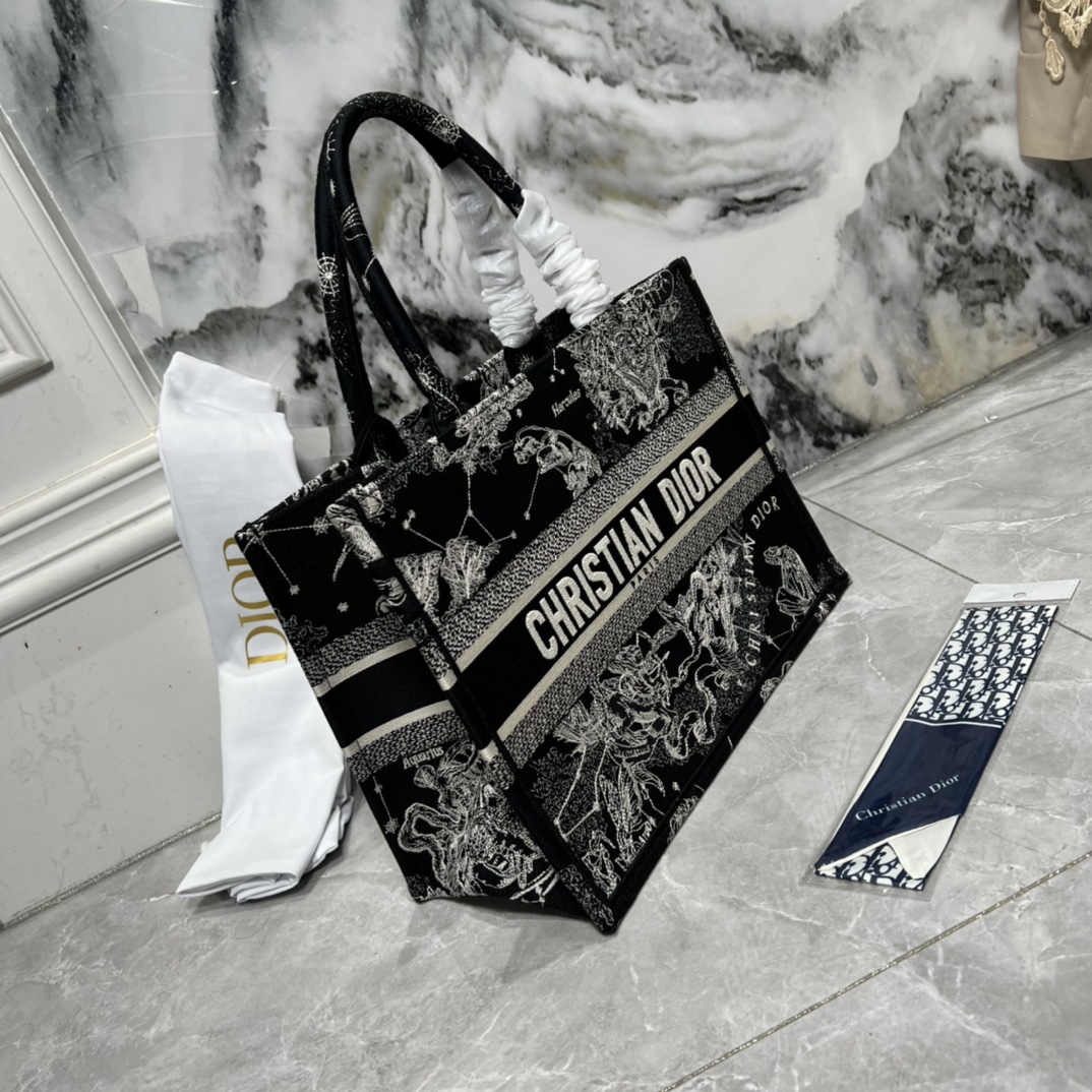10A + top quality Medium Dior Book Tote 0175 XB022 36cm