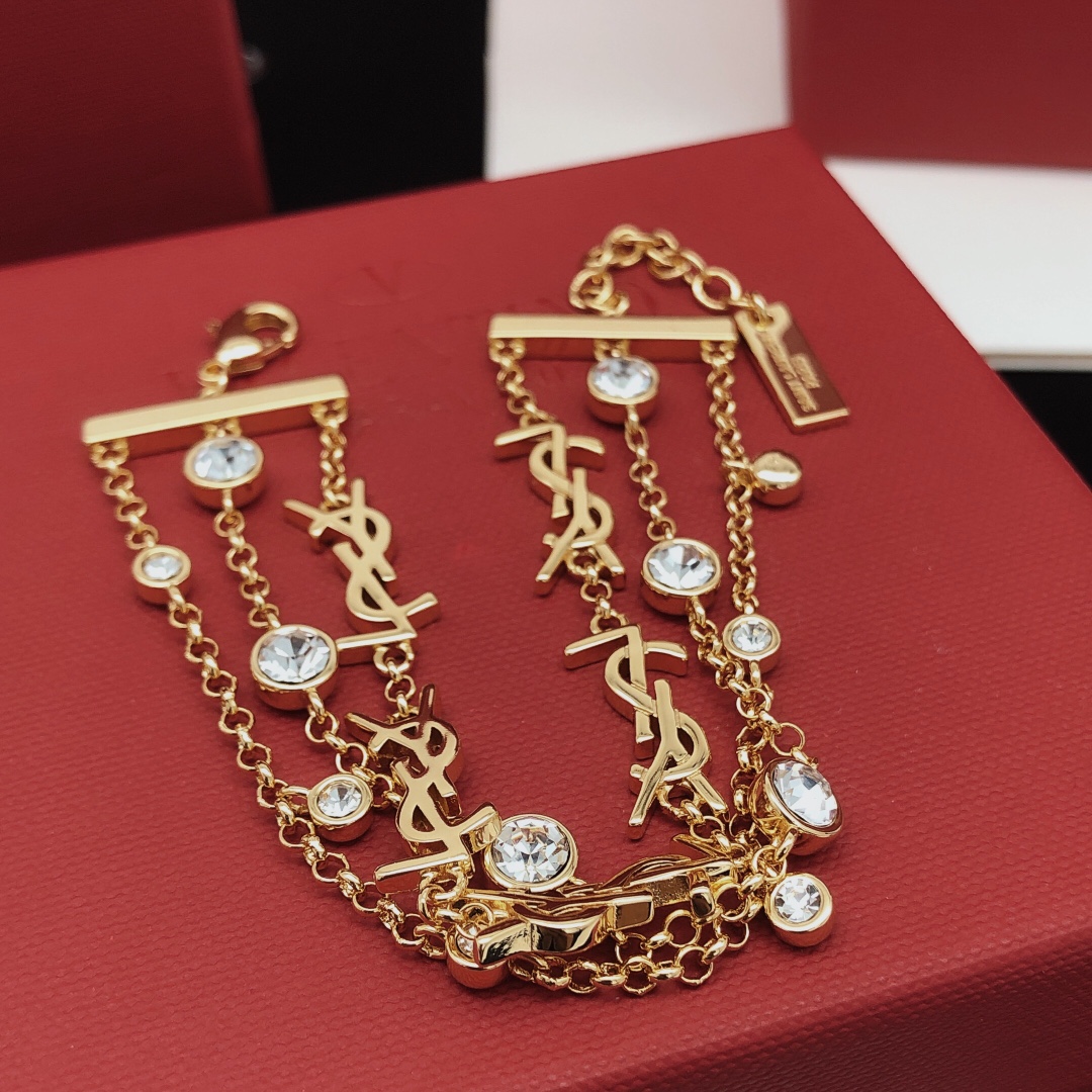 Saint Laurent Jewelry Bracelets  Multilayer Bracelet