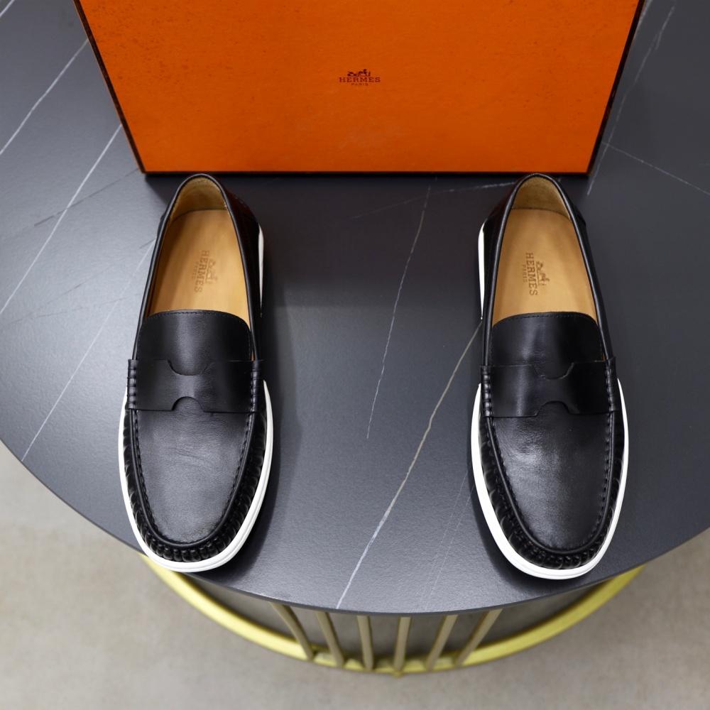 Hermes Shoes Leather Shoes Cowhide