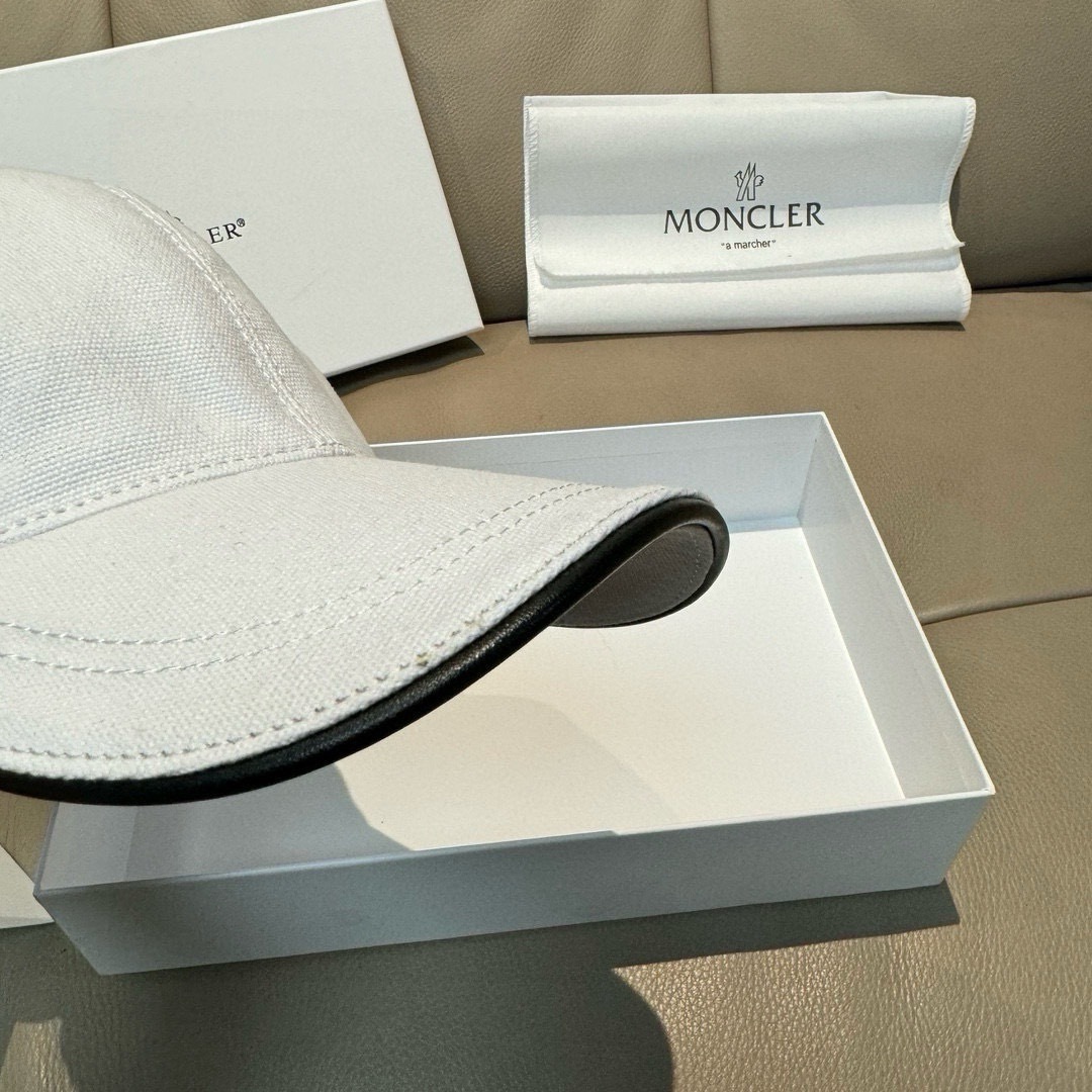 Moncler Hat Baseball Cap With Side Logo 56cm Accessories