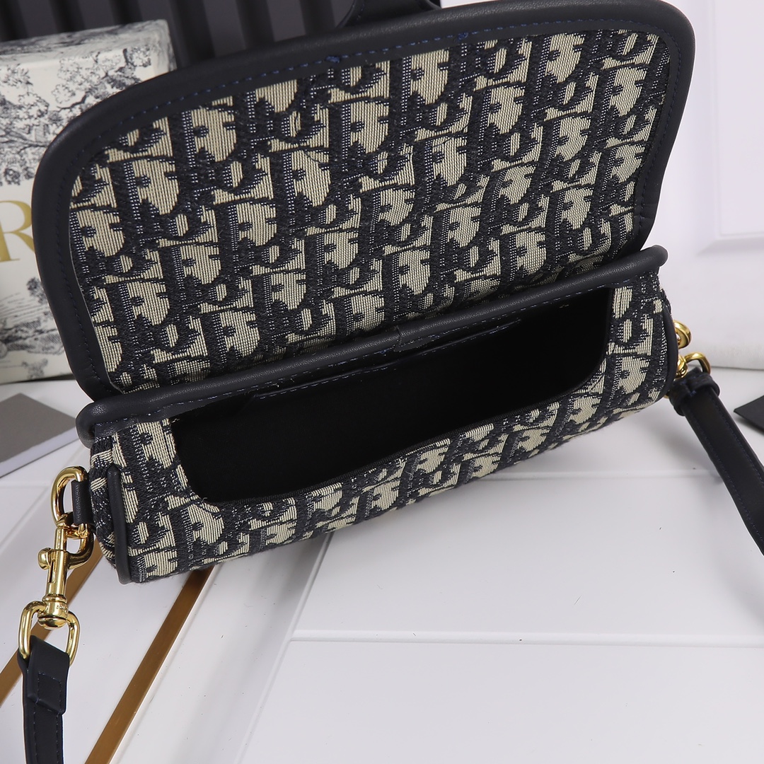 Dior Bobby East-West Bag Blue print 2012 XM071 22cm