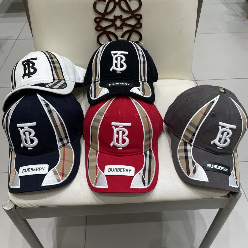 Burberry Hat Appliqué 3d Embroidered Baseball Cap Accessories