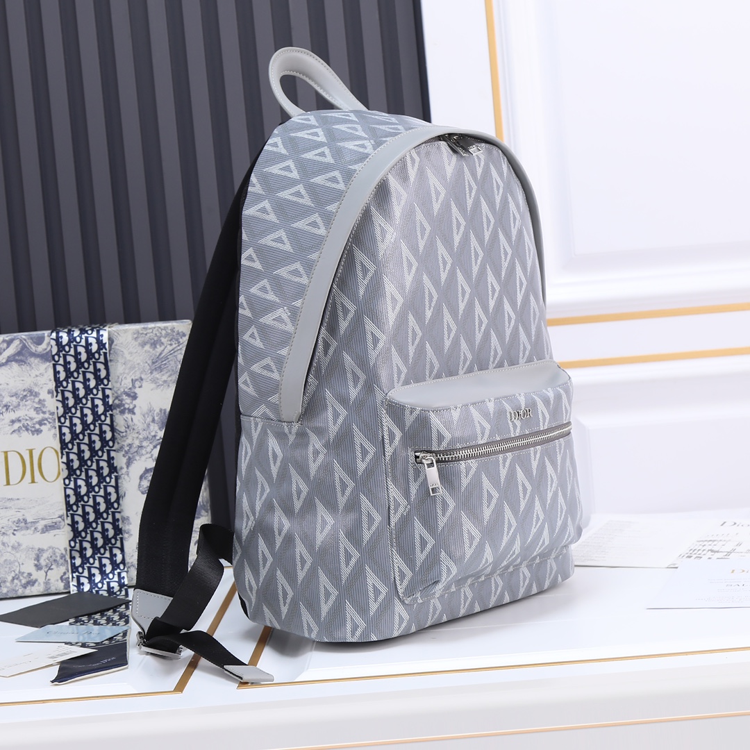 Large Rider Backpack Gray canvas 6601 LM032 30cm