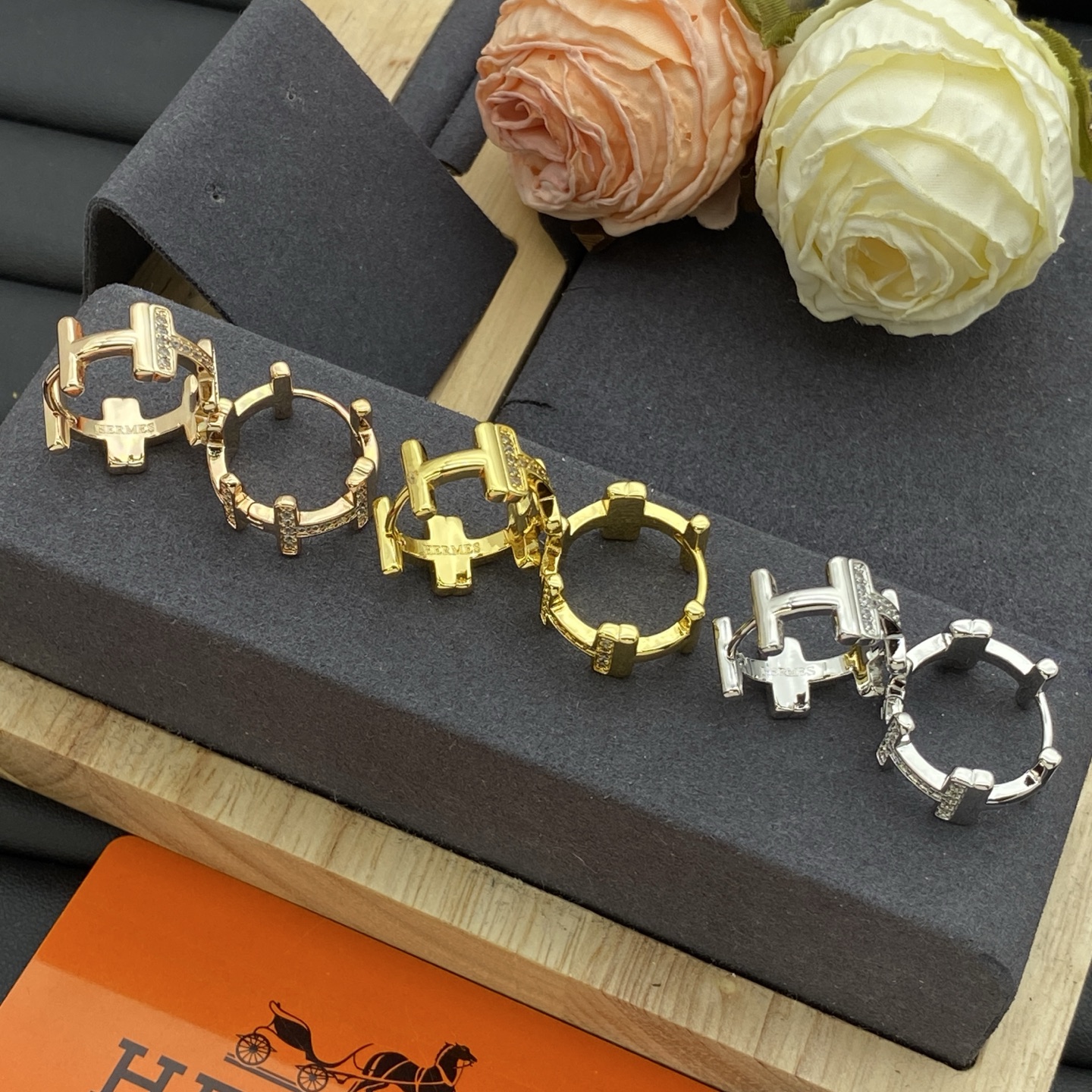 Hermes Earring Jewelry Letter Ring Design