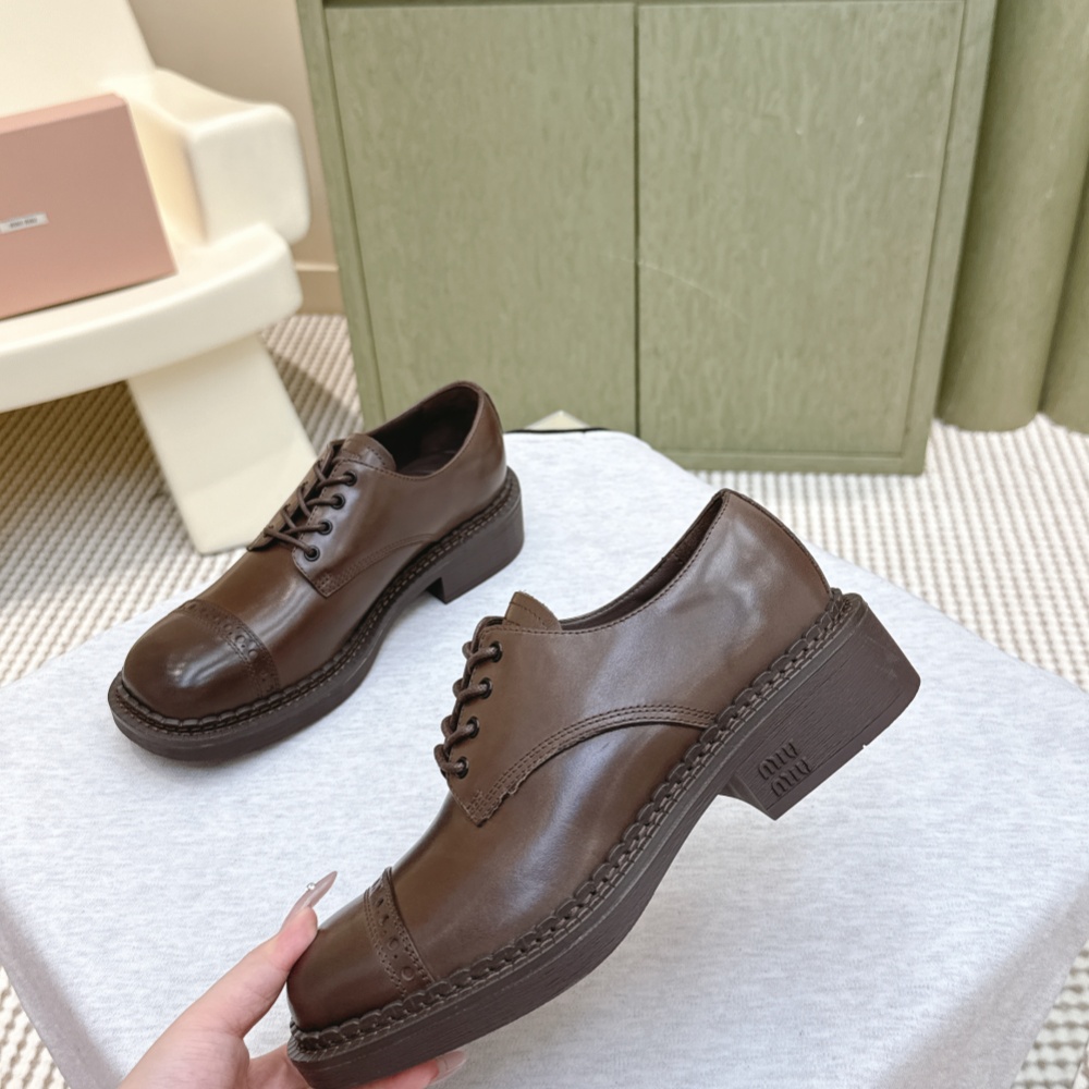 Miu Miu Shoes Loafers Leather