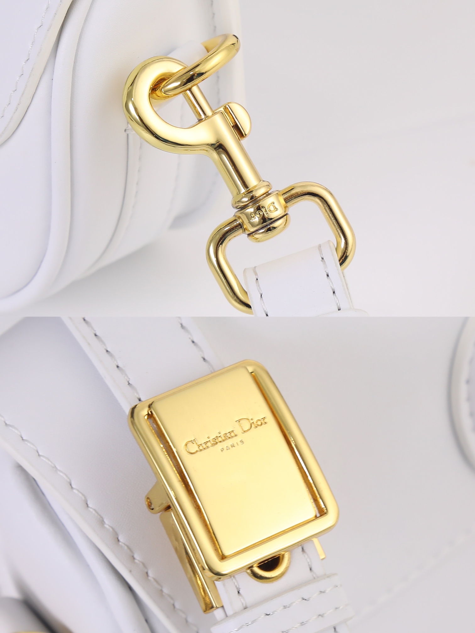 Dior Bobby East-West Bag White 2012 XM071 22cm
