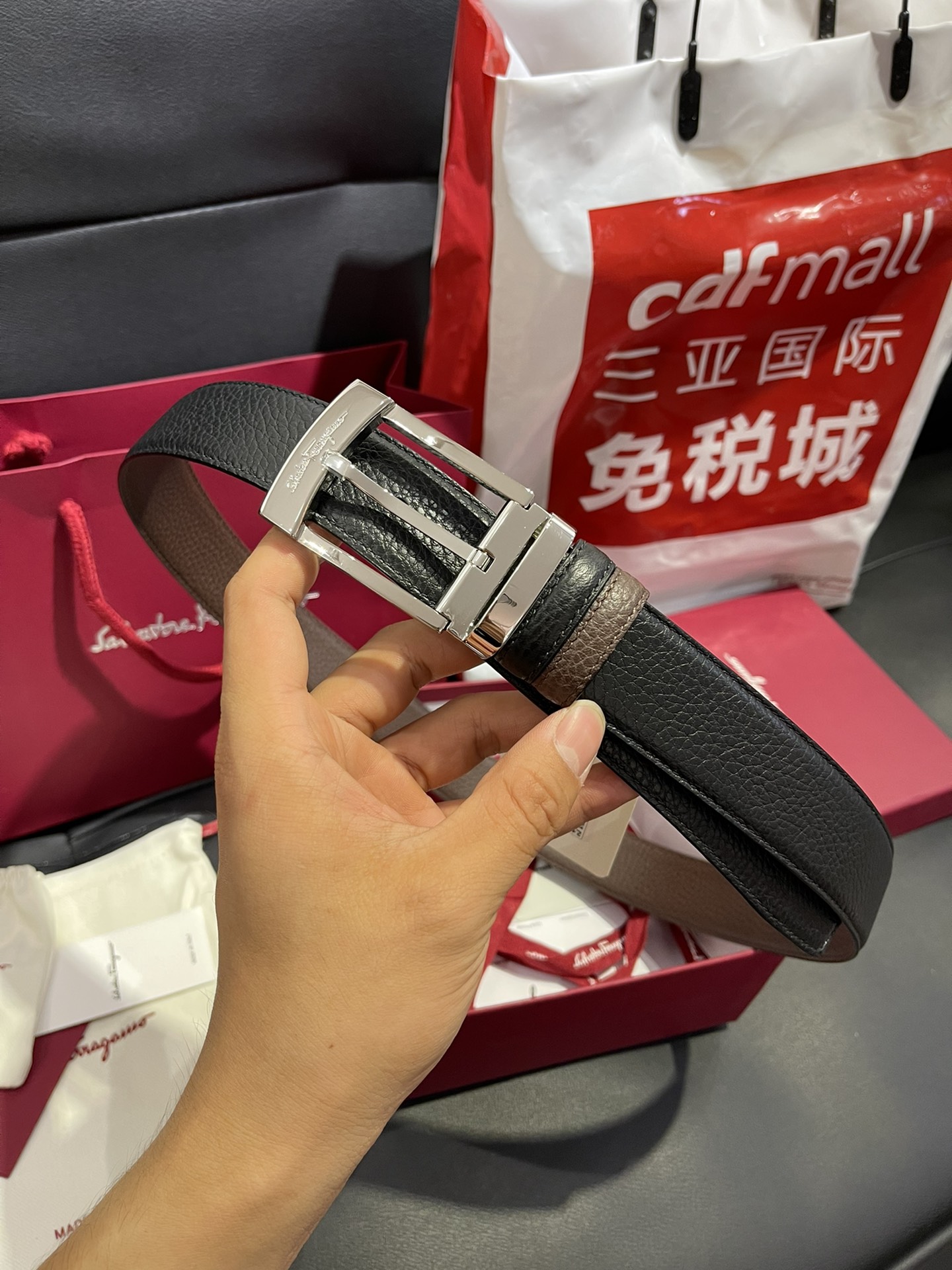 FERRAGAMO Belt 001 22PJ081 3.5cm