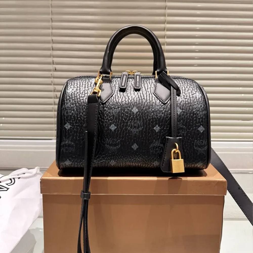 MCM Boston Bag 006 LLS081 24cm