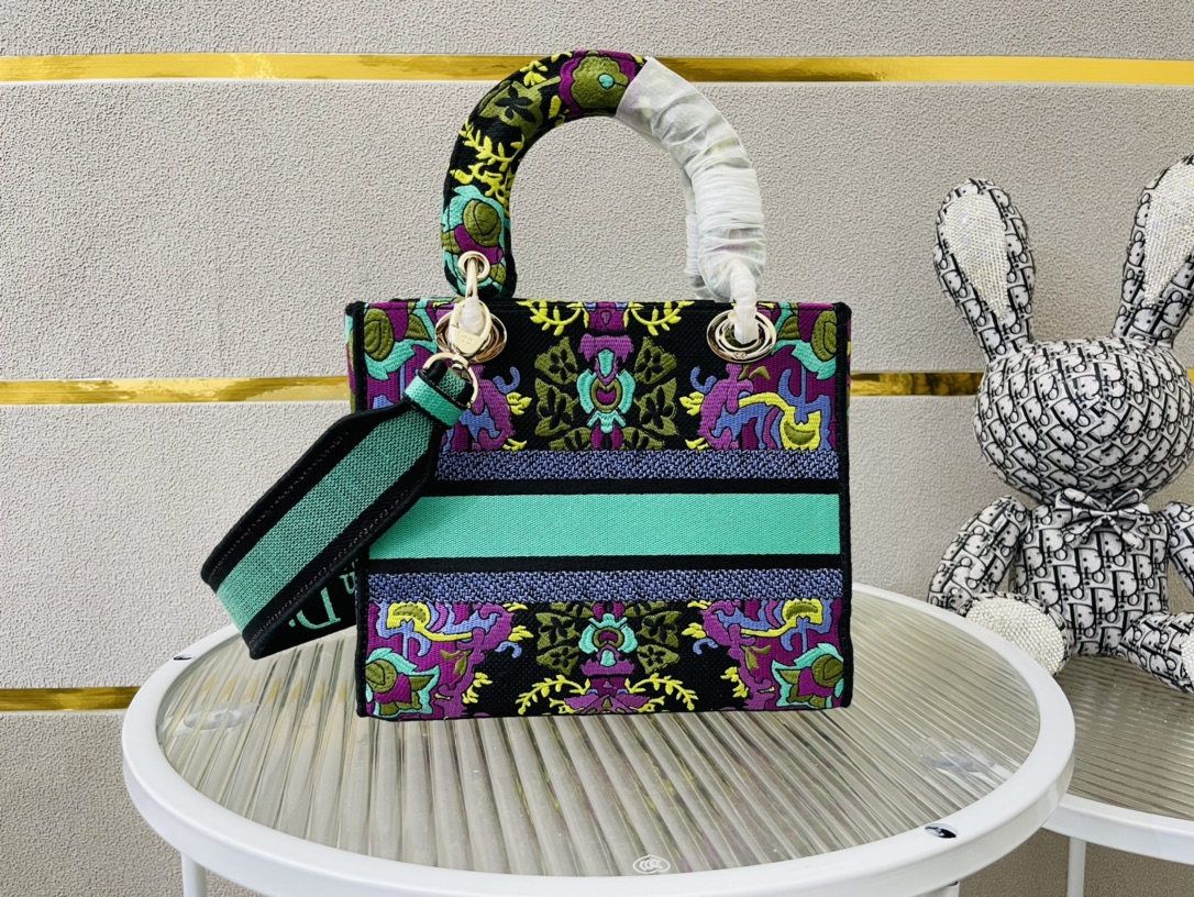 10A + top quality Dior Medium Lady D-Lite Bag 9920 DD003 24cm