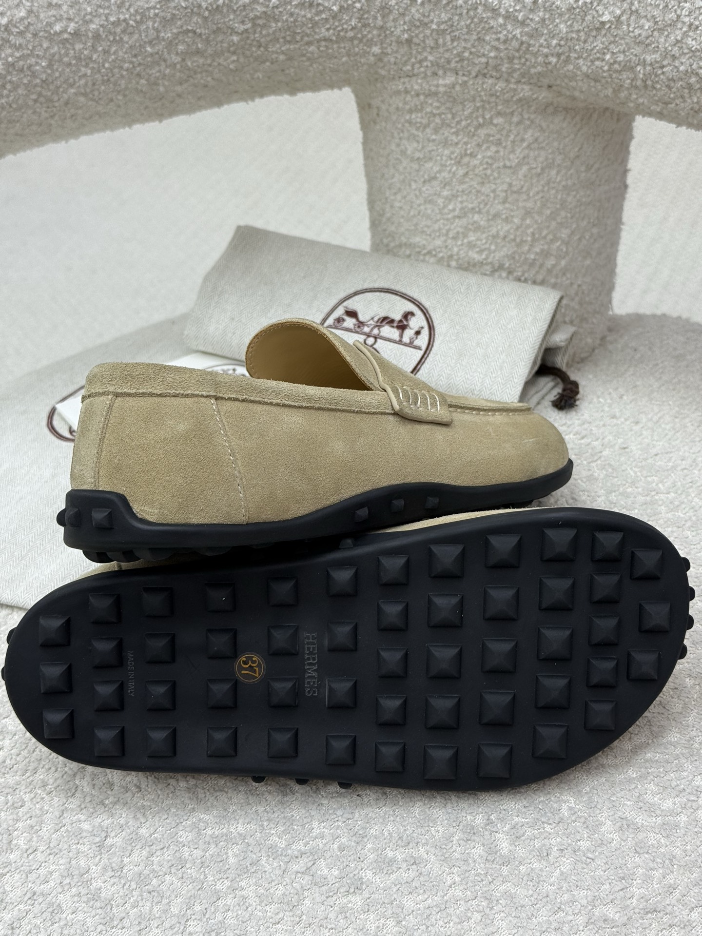 Hermes Shoes Loafers Cowhide