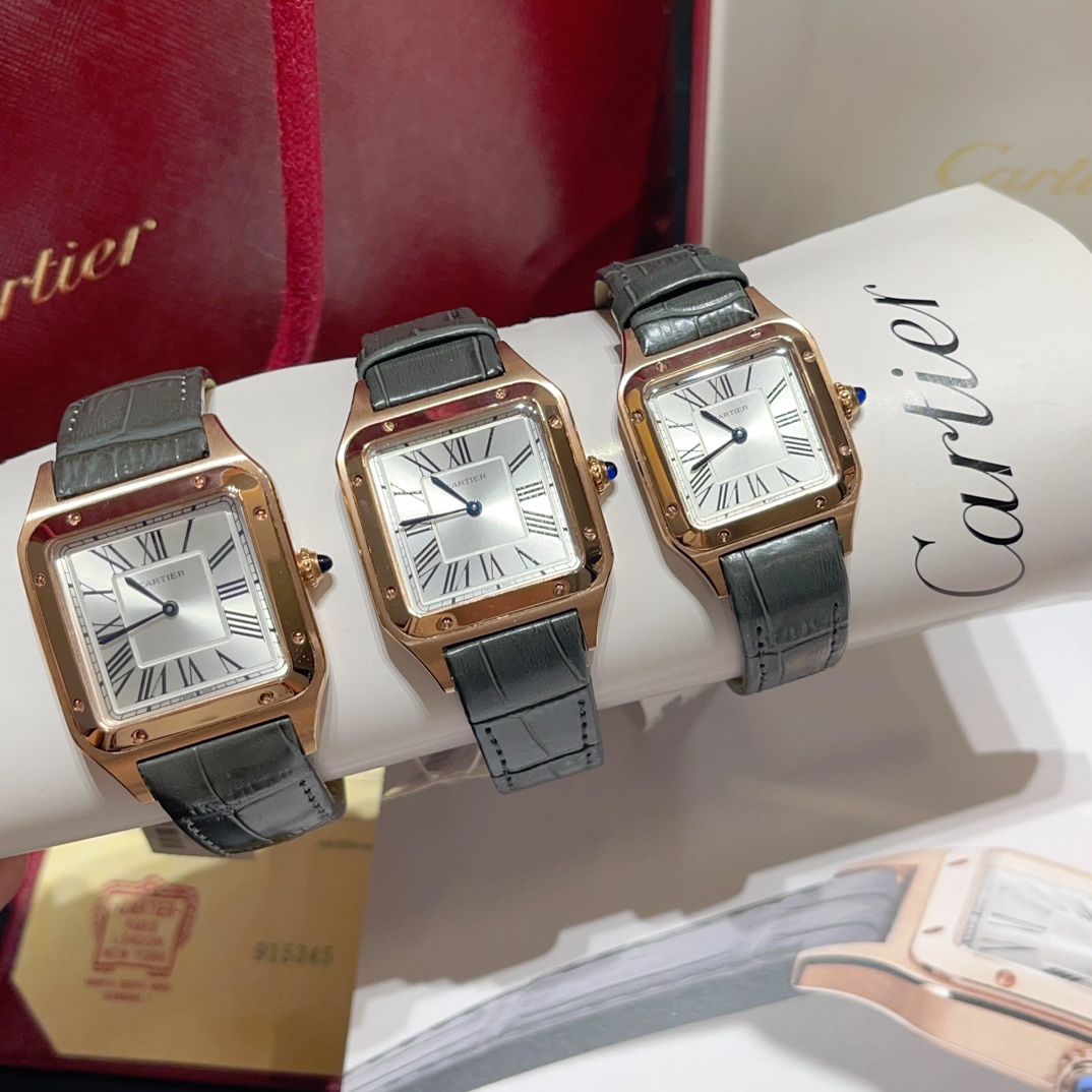 Cartier Santos-Dumont 28*38-32*43-35*46mm