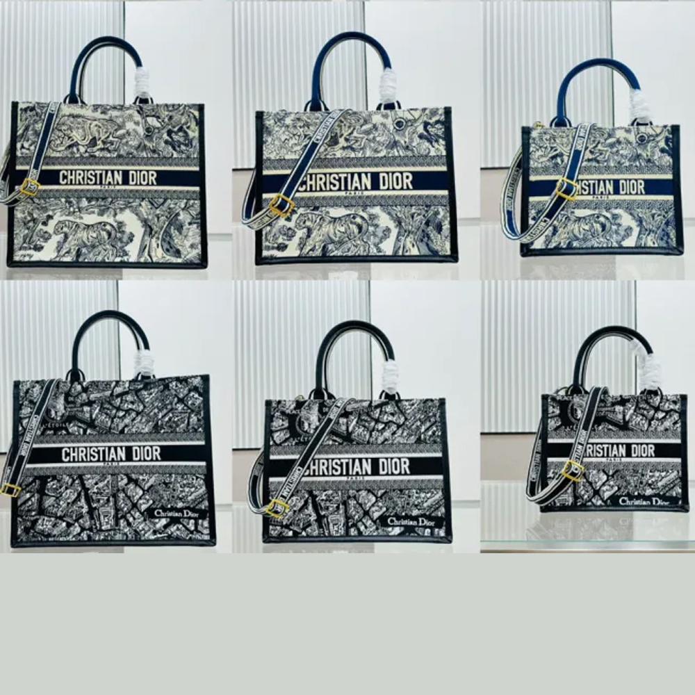 10A + top quality Dior Book Tote With Strap 8833 LM012042062 26-42cm