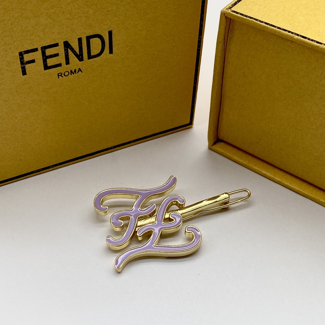 Fendi Jewelry Hairpin logo design hairpin